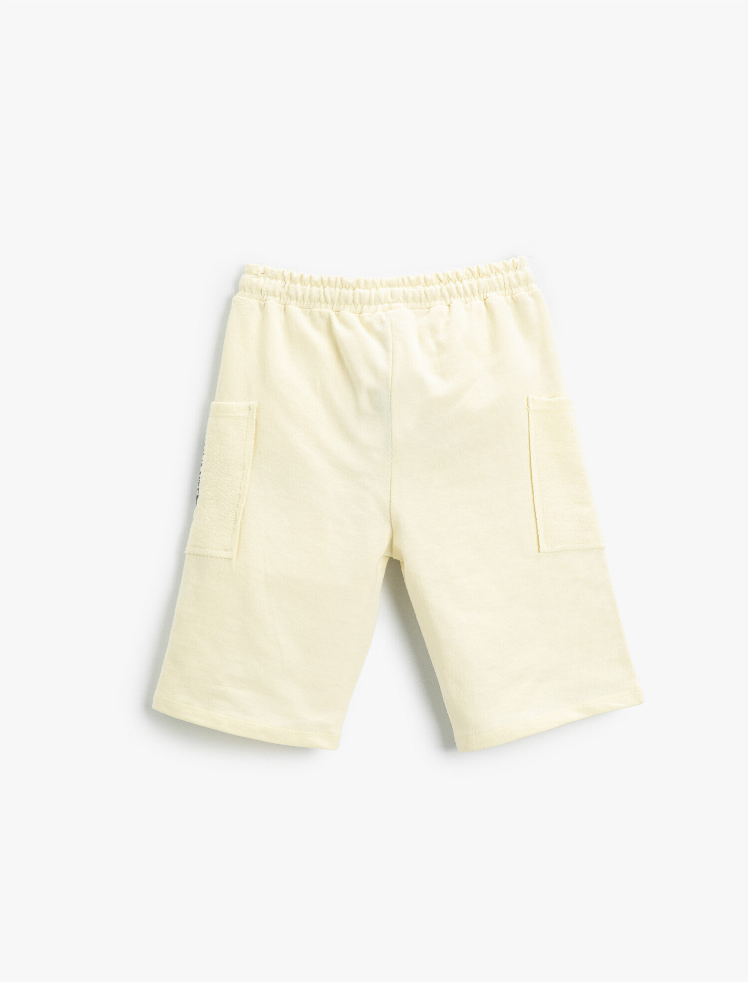  Erkek Çocuk Beli Lastikli Cep Detaylı Şort Diz Üstü Pamuklu