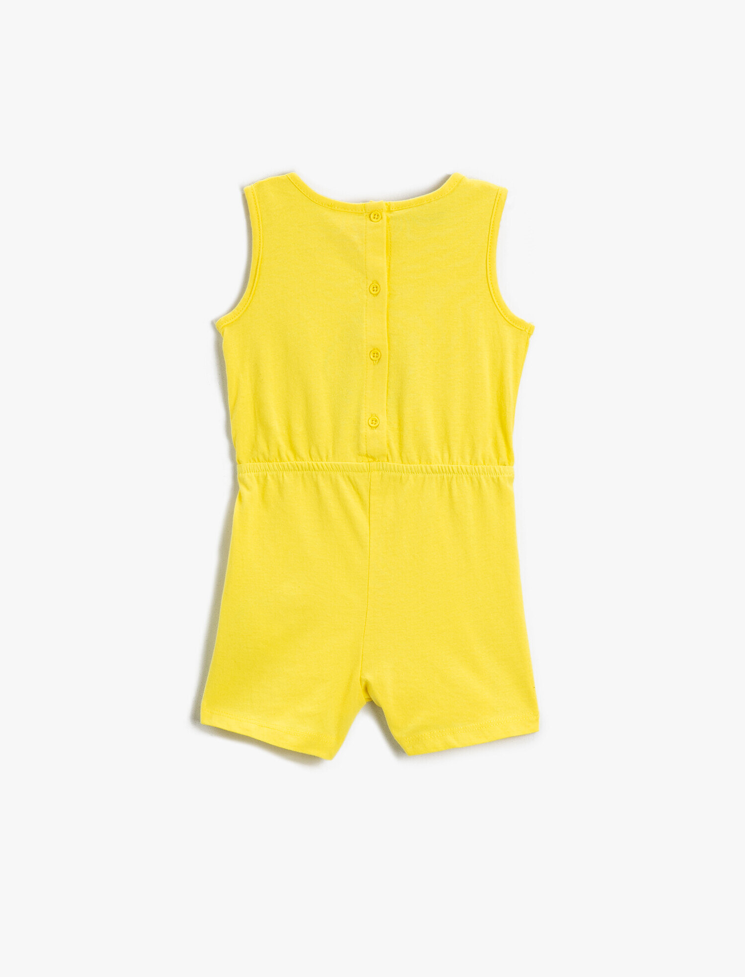  Kız Bebek Tulum Pamuklu Tweety Baskılı Lisanslı Halter Yaka Kısa