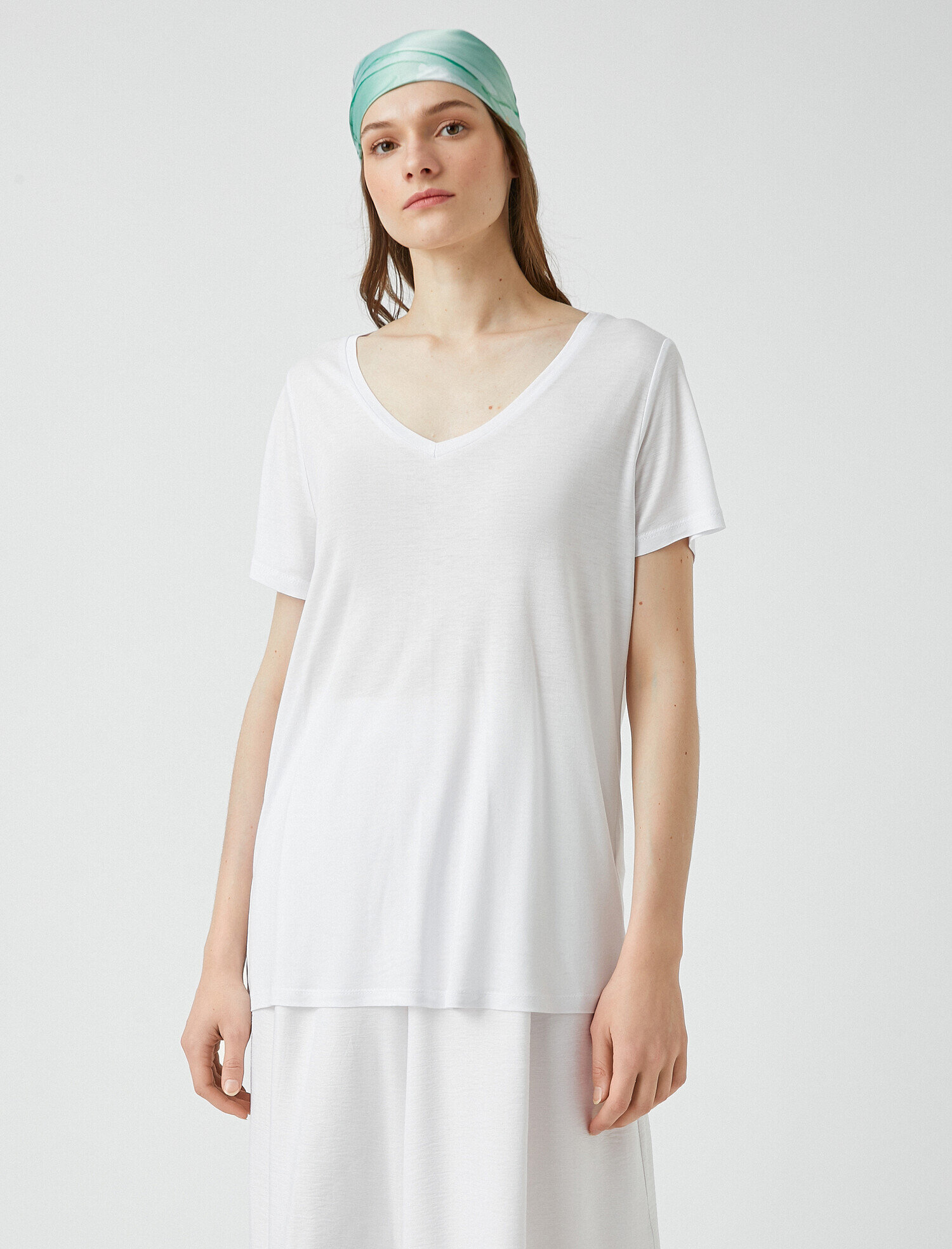   Bisiklet Yaka Kısa Kollu Basic Tişört