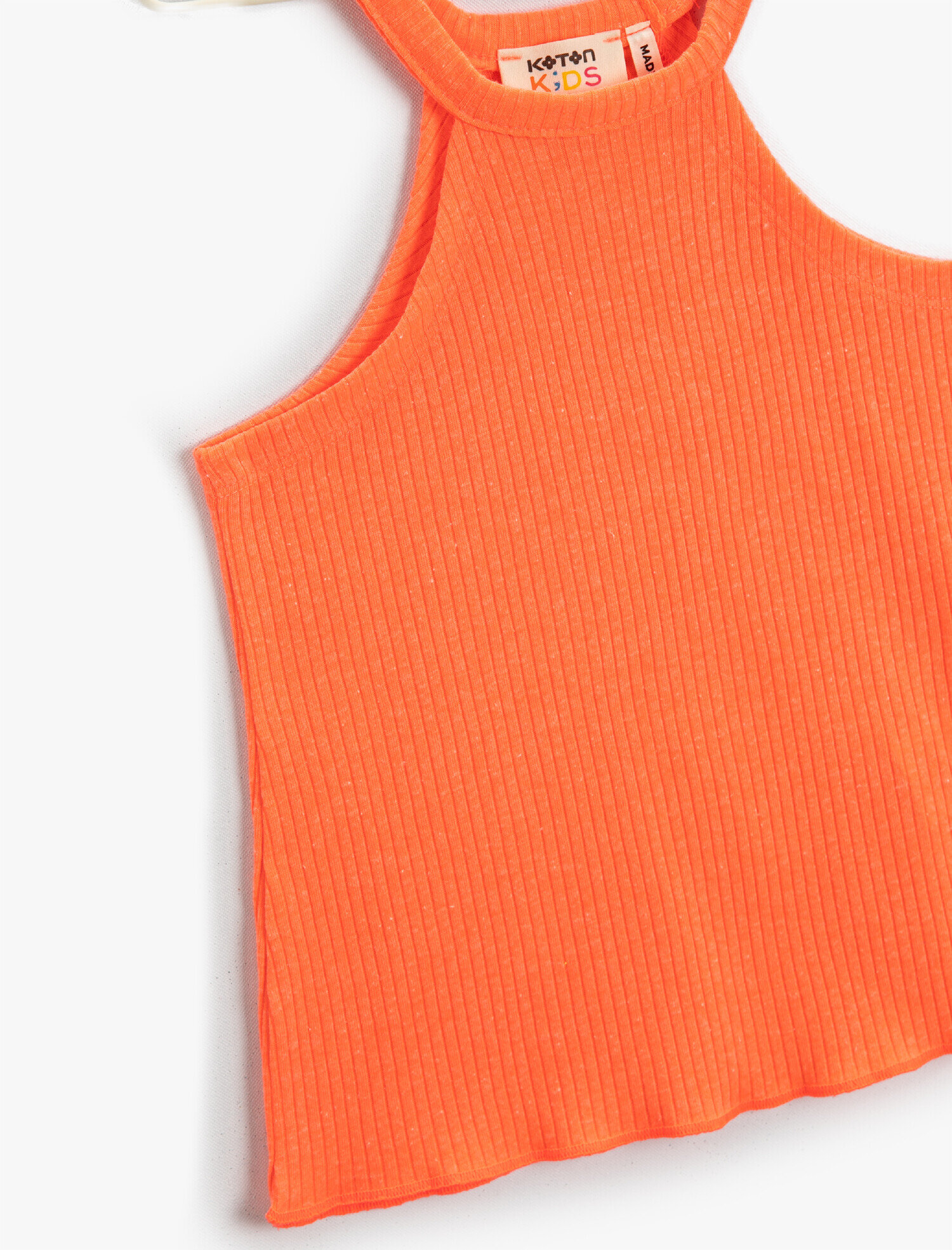  Kız Çocuk Halter Yaka Crop Fırfırlı Atlet