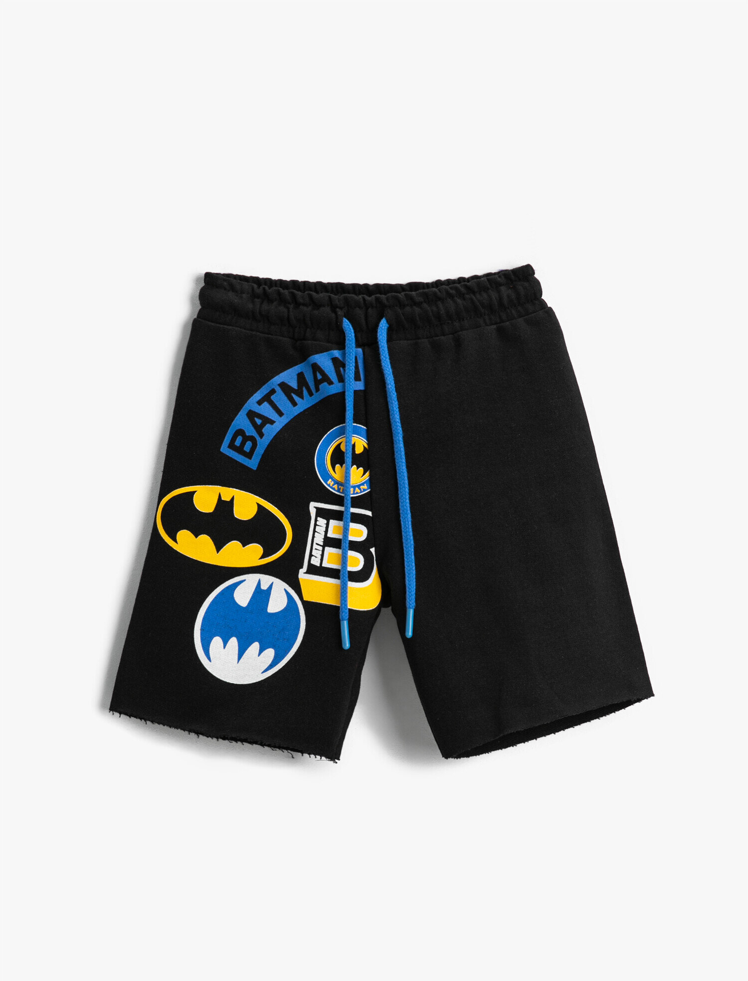  Erkek Çocuk Batman Baskılı Lisanslı Şort Diz Üstü Pamuklu