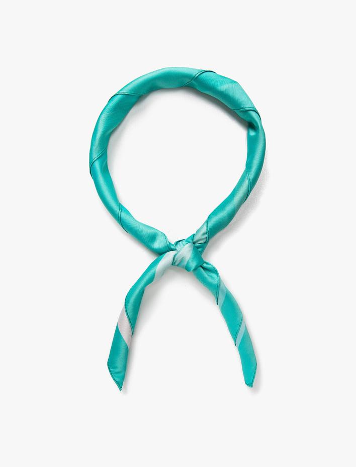 Kadın Renk Bloklu Şal