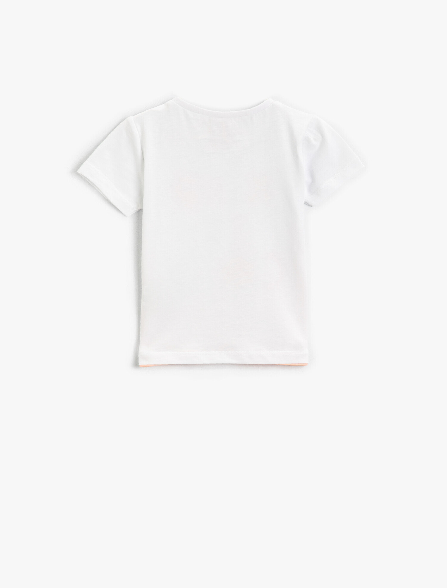  Kız Bebek Slogan Baskılı Tişört Bisiklet Yaka Pamuklu