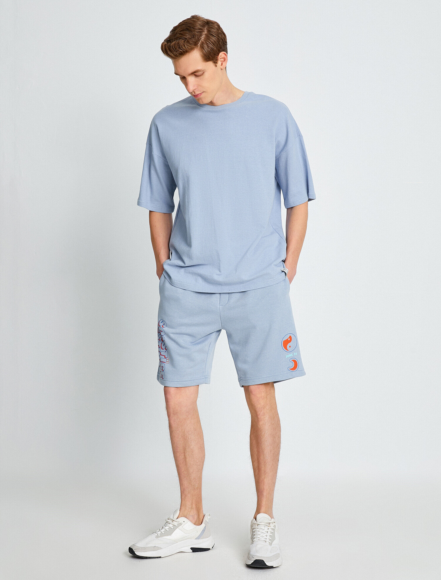   Slim Fit Çift Cep Şort