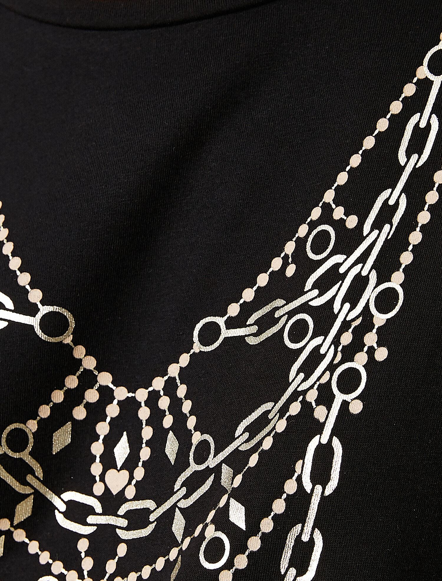   Baskılı Tişört Bisiklet Yaka Kısa Kollu Modal Karışımlı