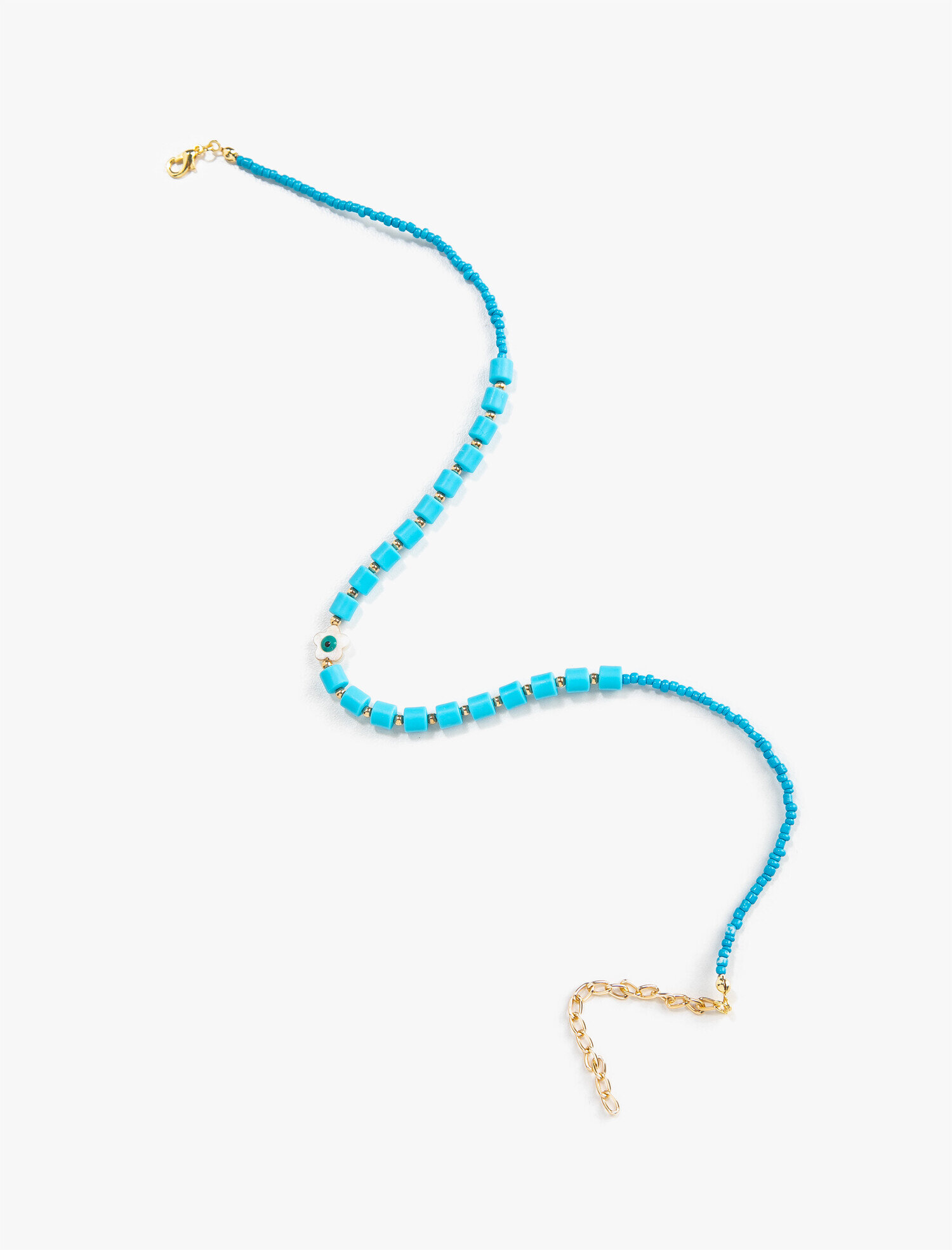  Kadın Boncuk Detaylı Kolye