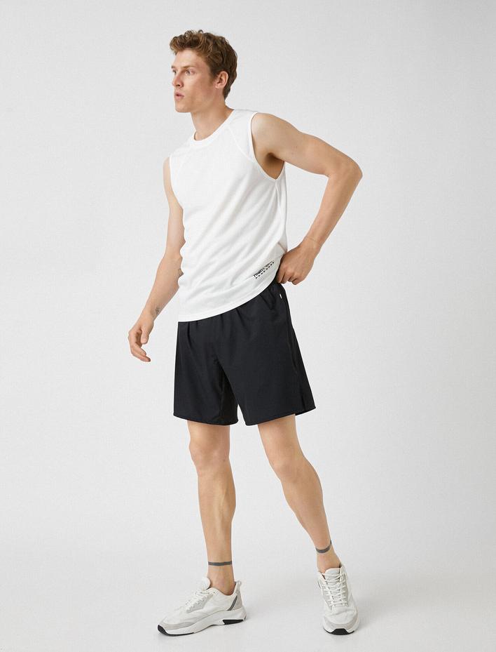  Spor Şort Beli Bağlamalı