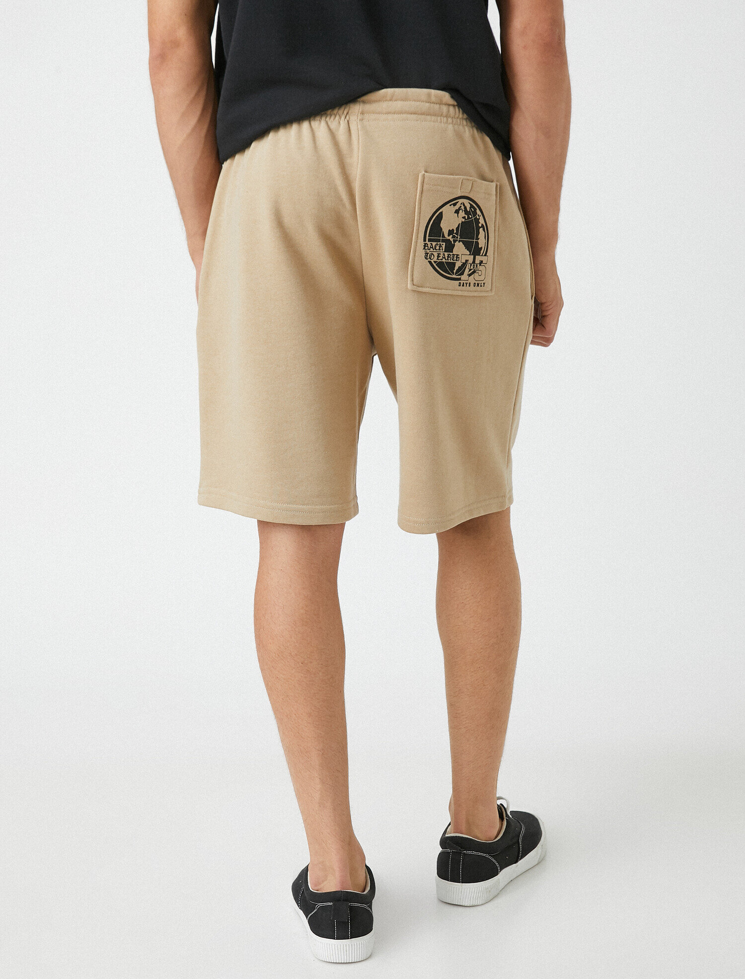 Slim Fit Baskılı Şort