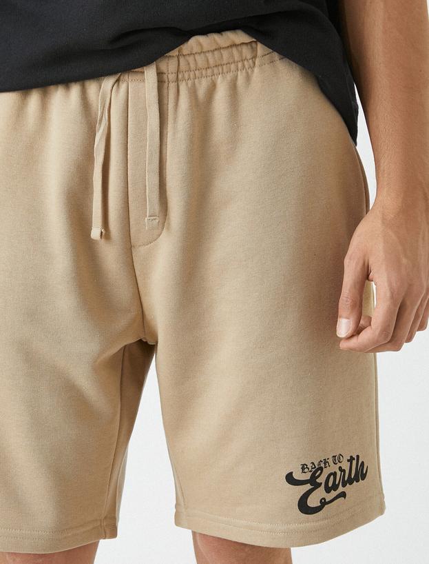   Slim Fit Baskılı Şort