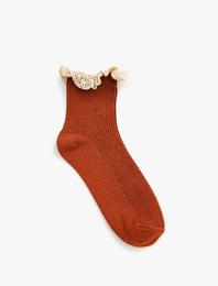 Dantel Detaylı Çorap