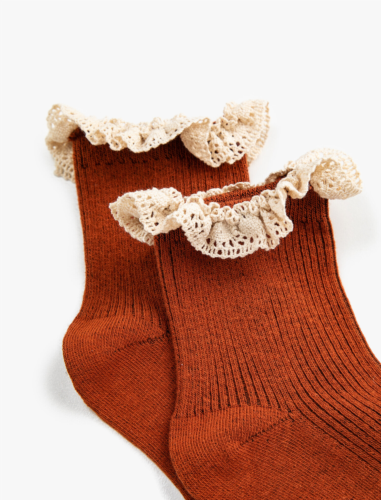  Kadın Dantel Detaylı Çorap