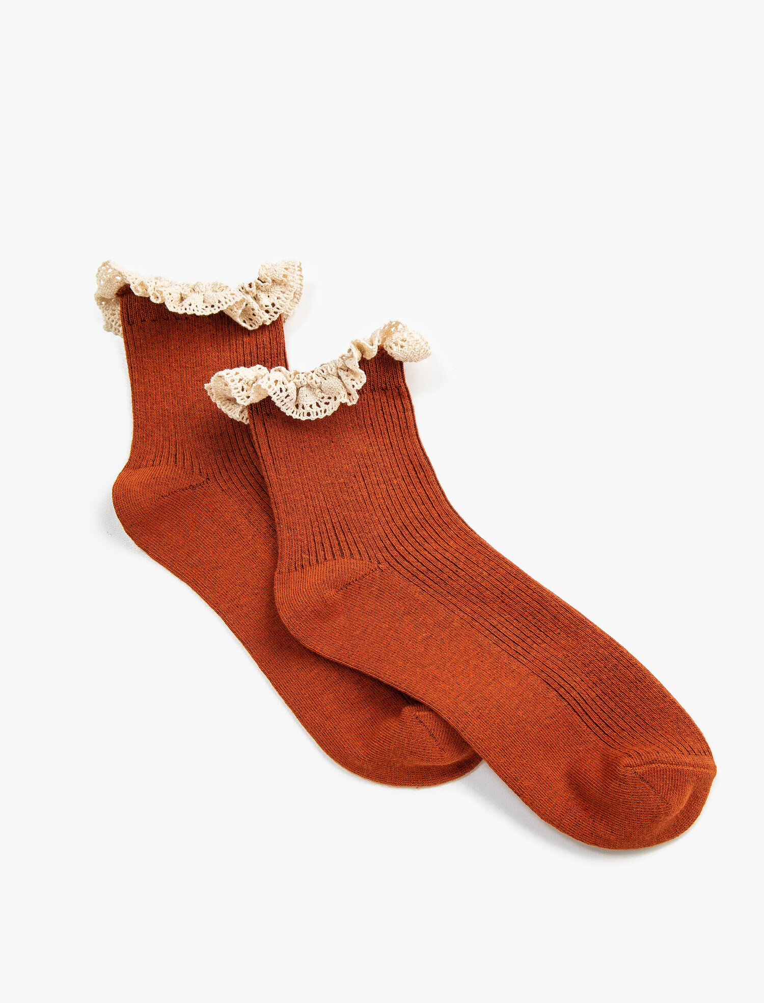  Kadın Dantel Detaylı Çorap