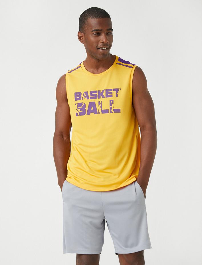  Basketbol Baskılı Sporcu Atleti