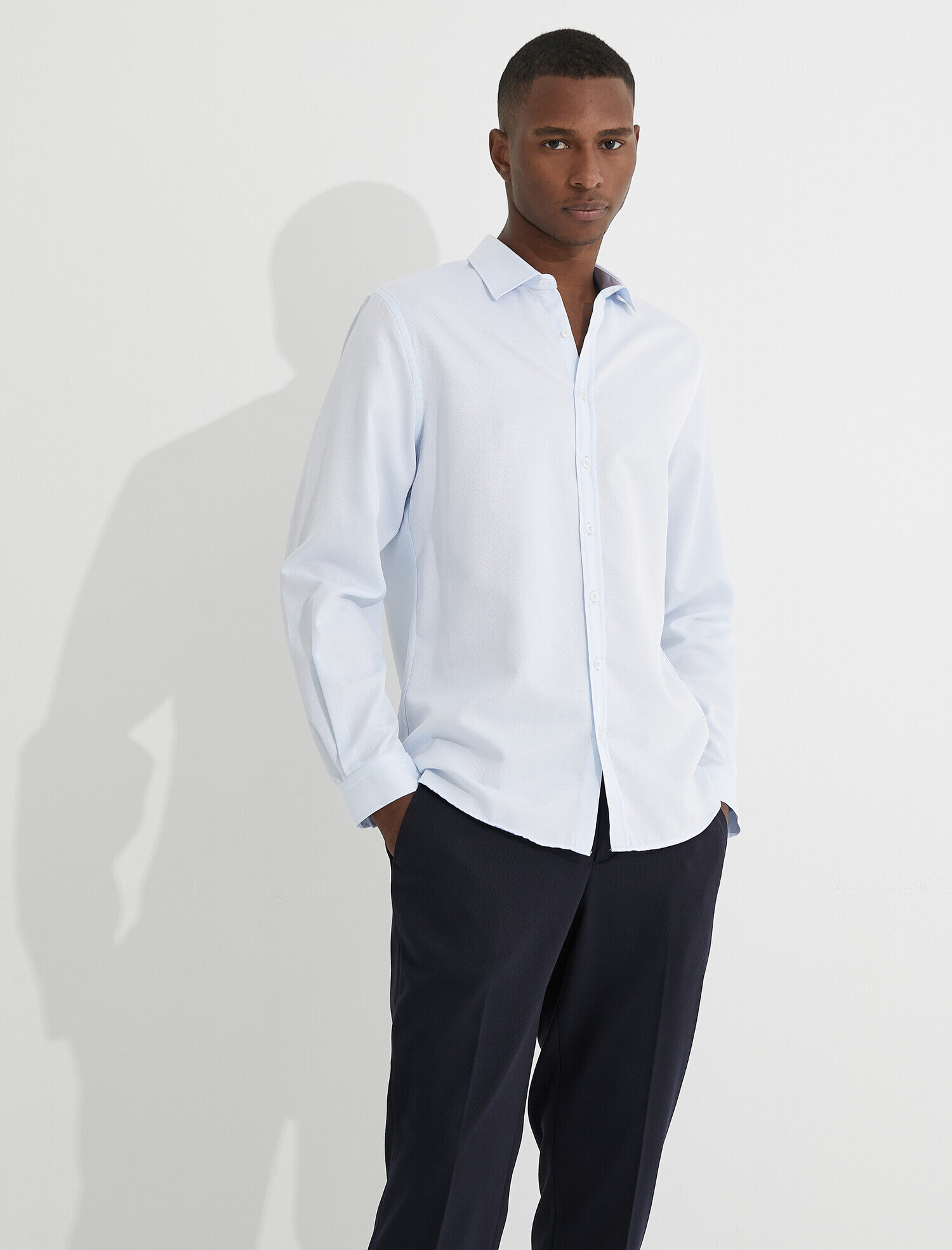 Spor Gömlek Slim Fit Non Iron