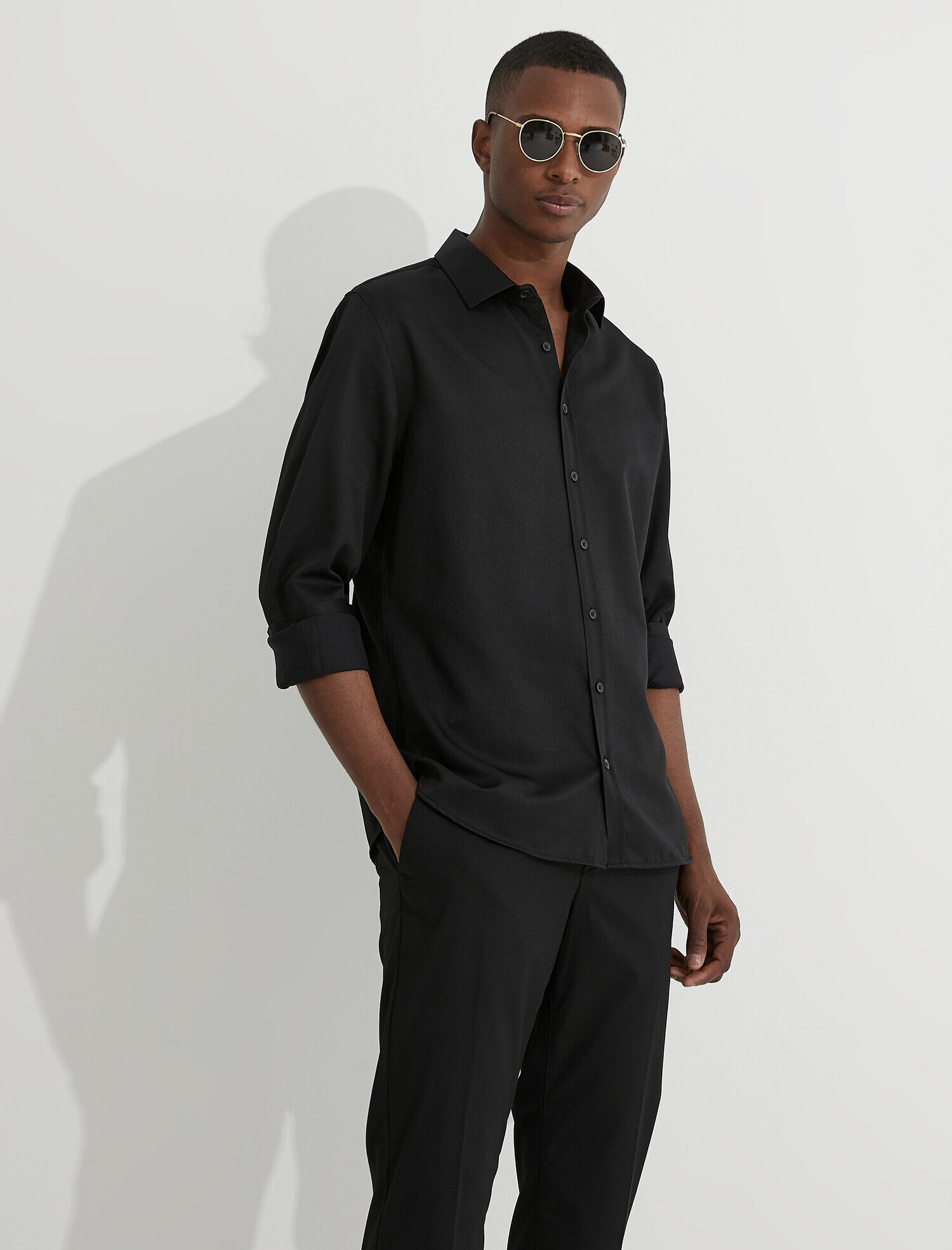   Spor Gömlek Slim Fit Non Iron