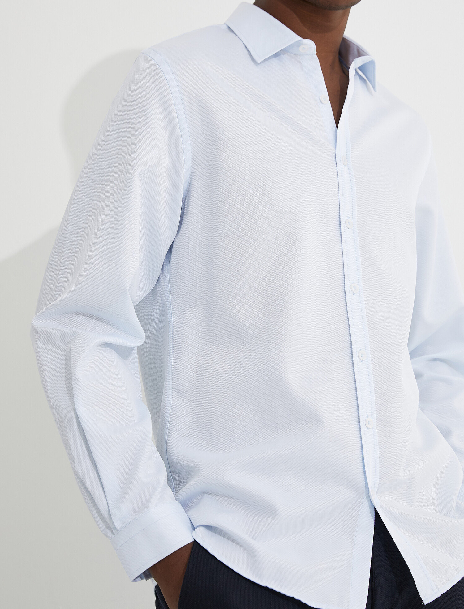 Spor Gömlek Slim Fit Non Iron