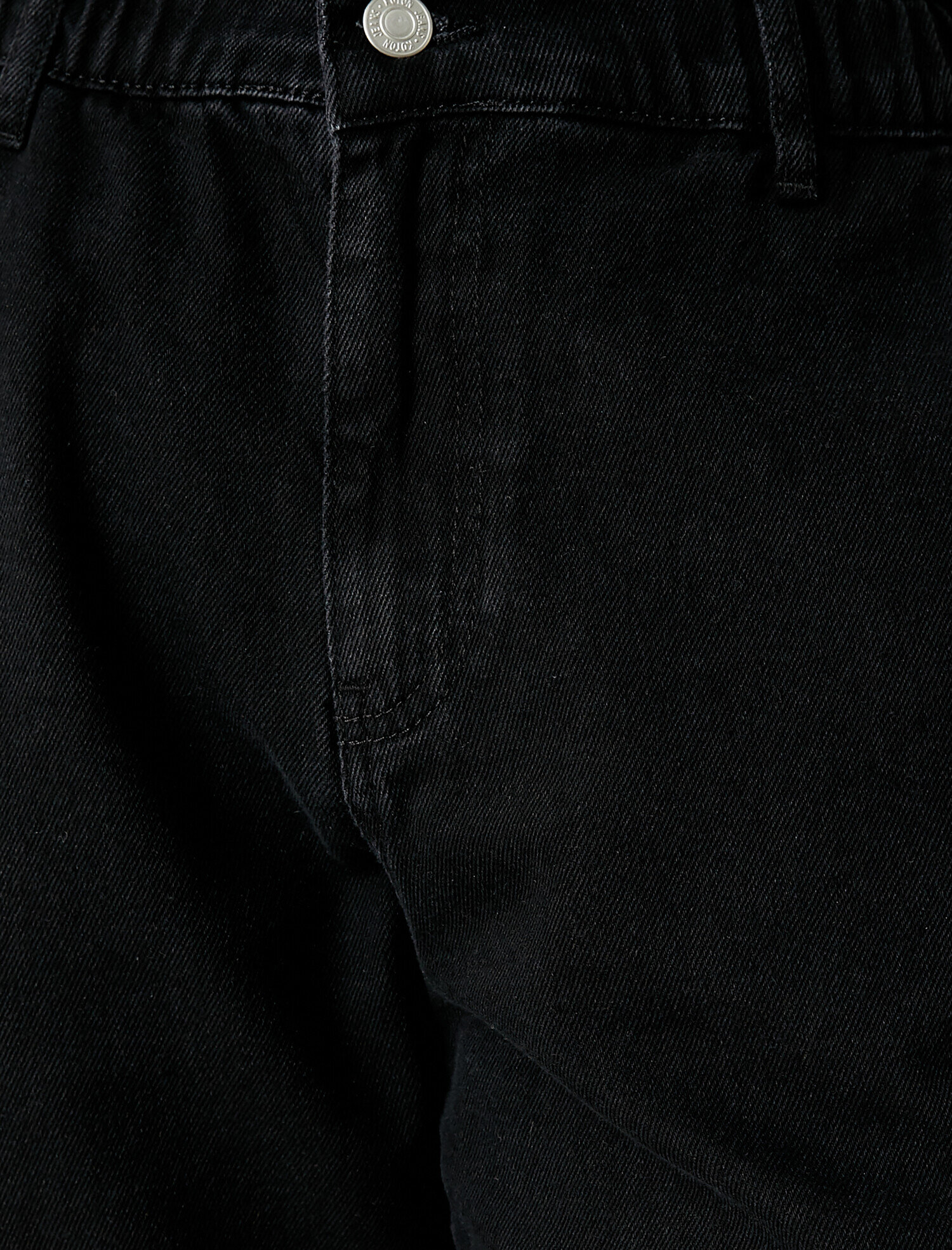   Rahat Kesim Dar Paça Kot Pantolon - Mom Jean