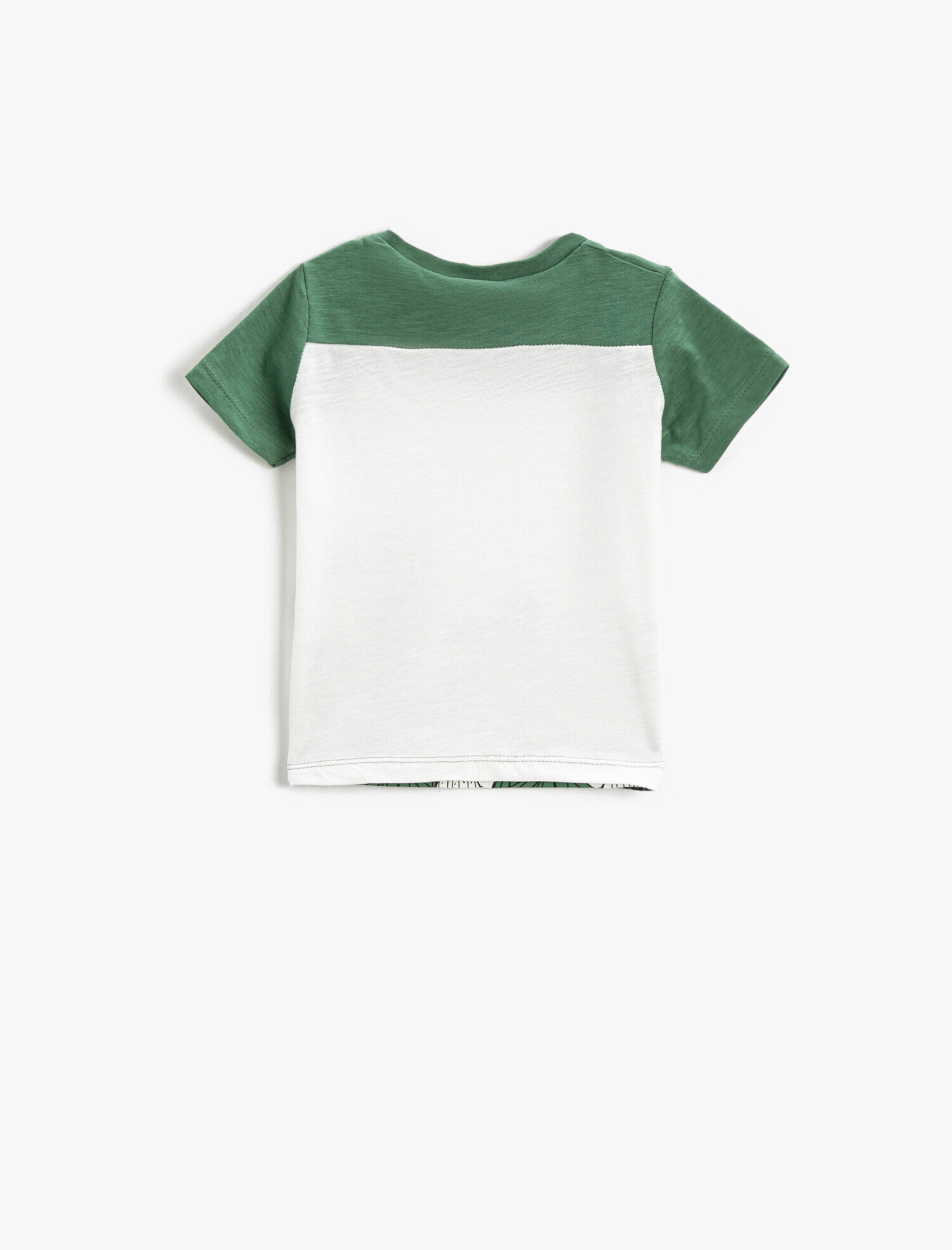  Erkek Bebek Tişört Baskılı Kısa Kollu Bisiklet Yaka Pamuklu