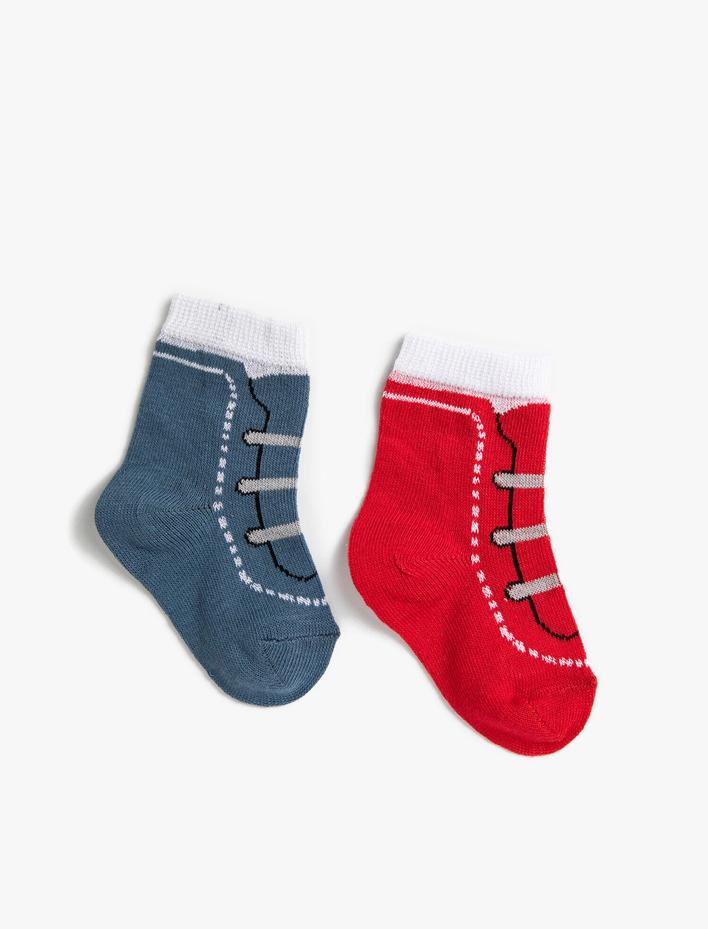 Erkek Bebek Çoklu Baskılı Çorap Seti