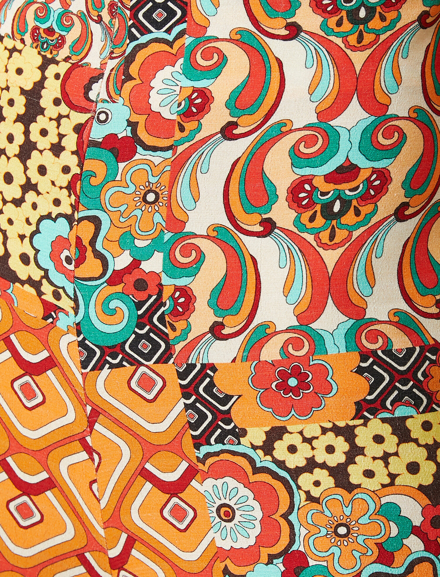   İspanyol Paça Pantolon Etnik Desenli