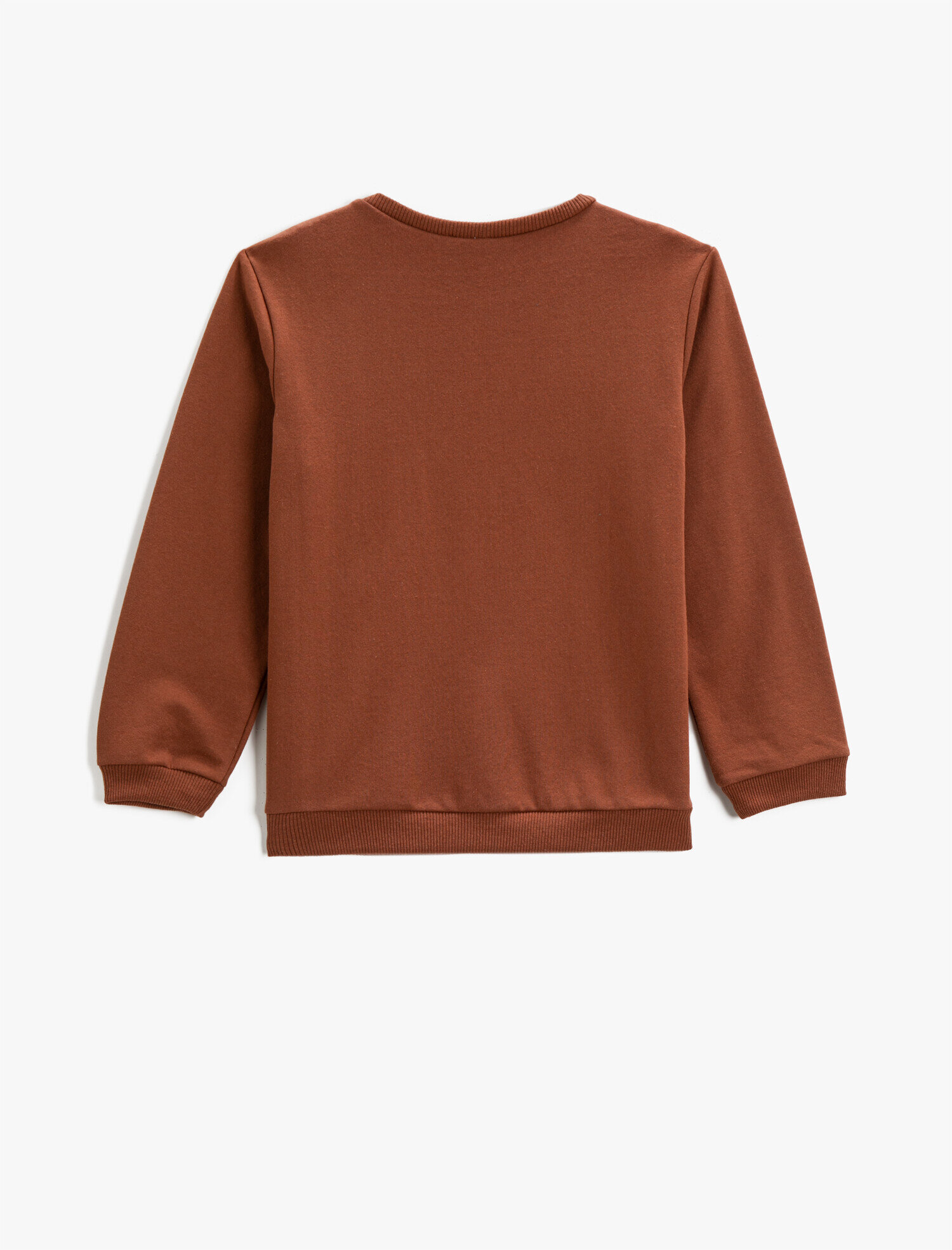  Erkek Çocuk Sweatshirt Uzun Kollu Baskılı Bisiklet Yaka