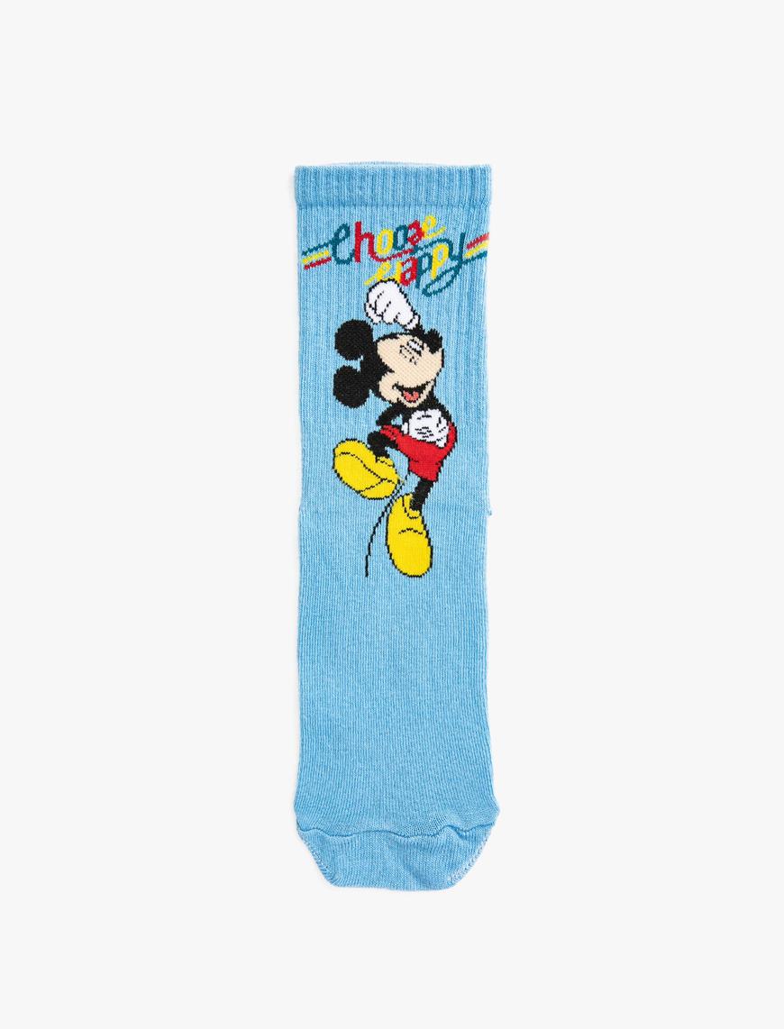  Kadın Mickey Mouse Lisanslı Çorap