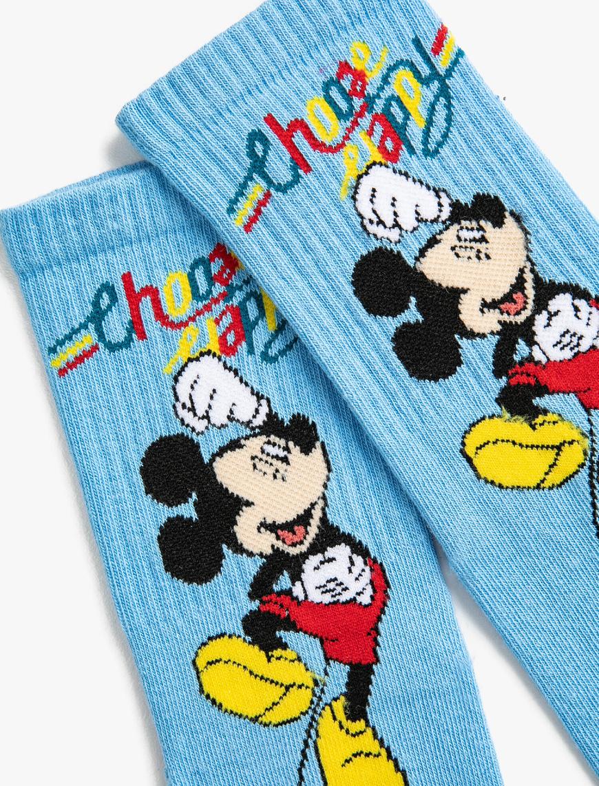  Kadın Mickey Mouse Lisanslı Çorap
