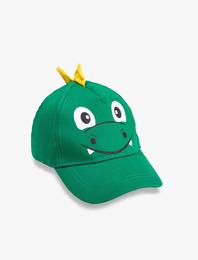 Dinozor Figürlü Kep Şapka