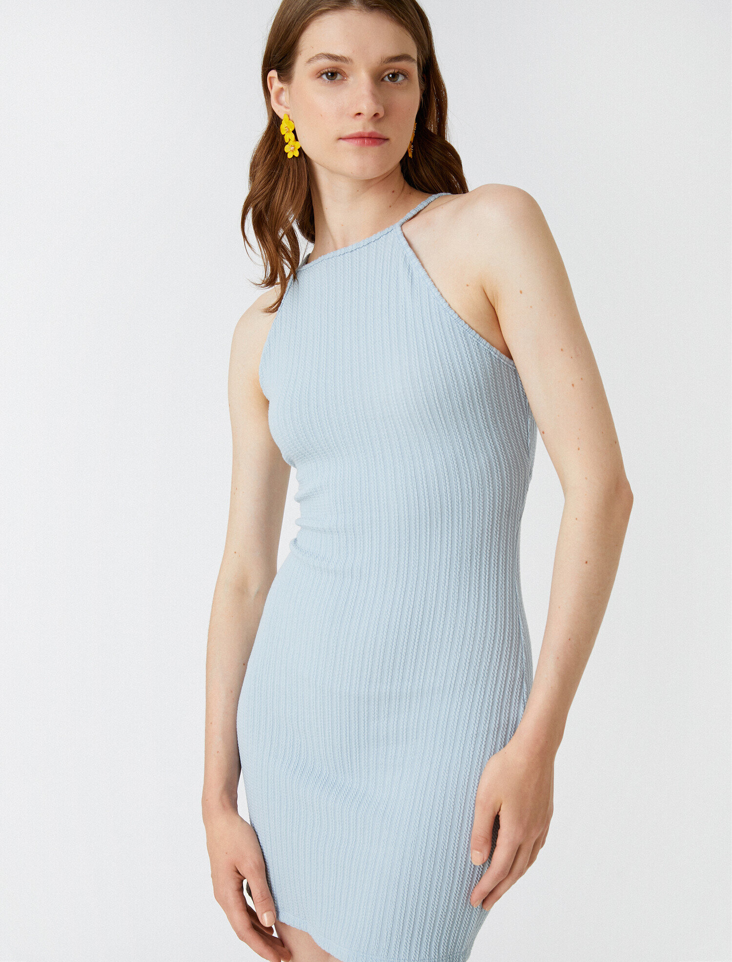   Mini Elbise Askılı Bağlama Detaylı