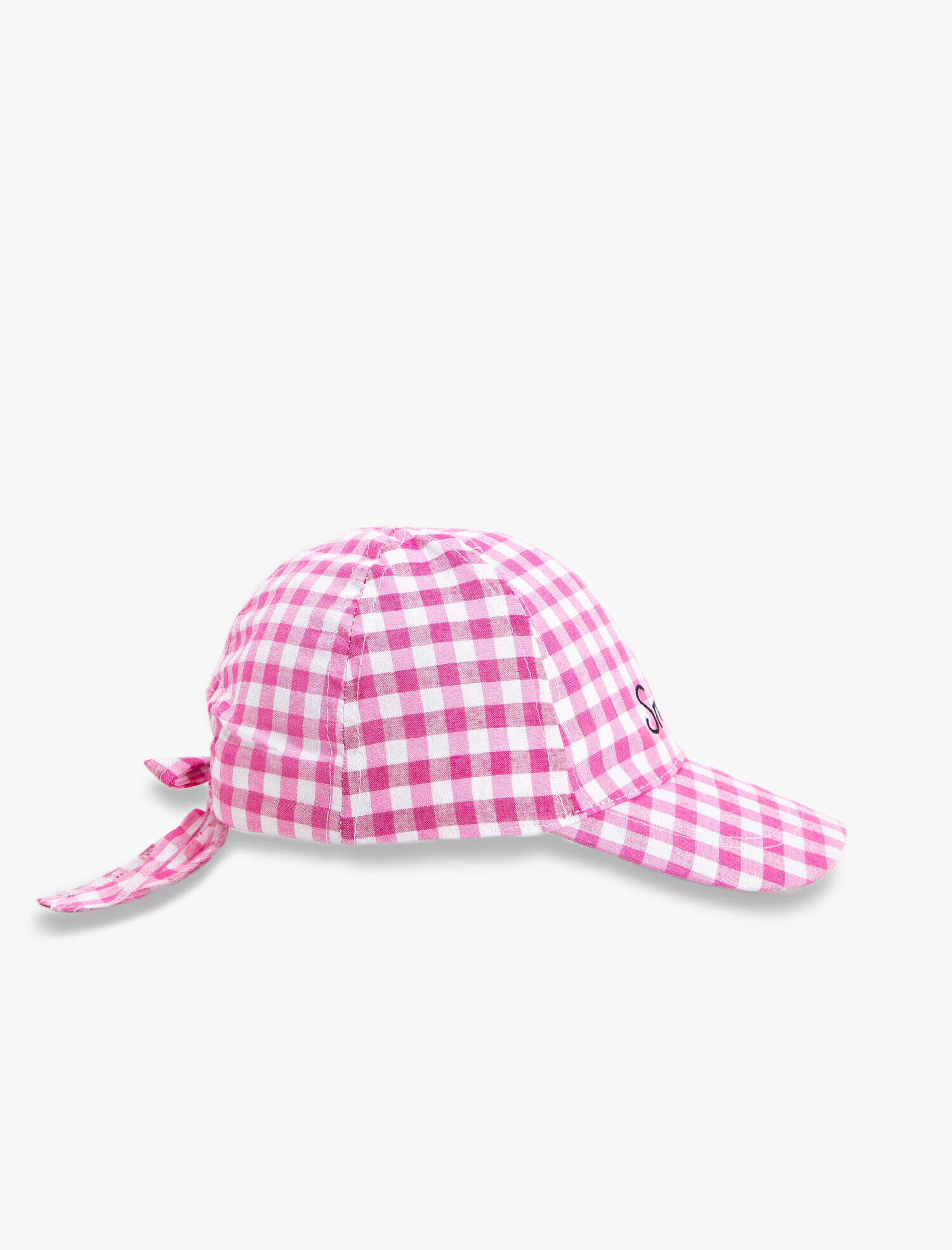  Kız Çocuk Slogan İşlemeli Kep Şapka