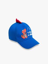 Dinozor Baskılı Kep Şapka