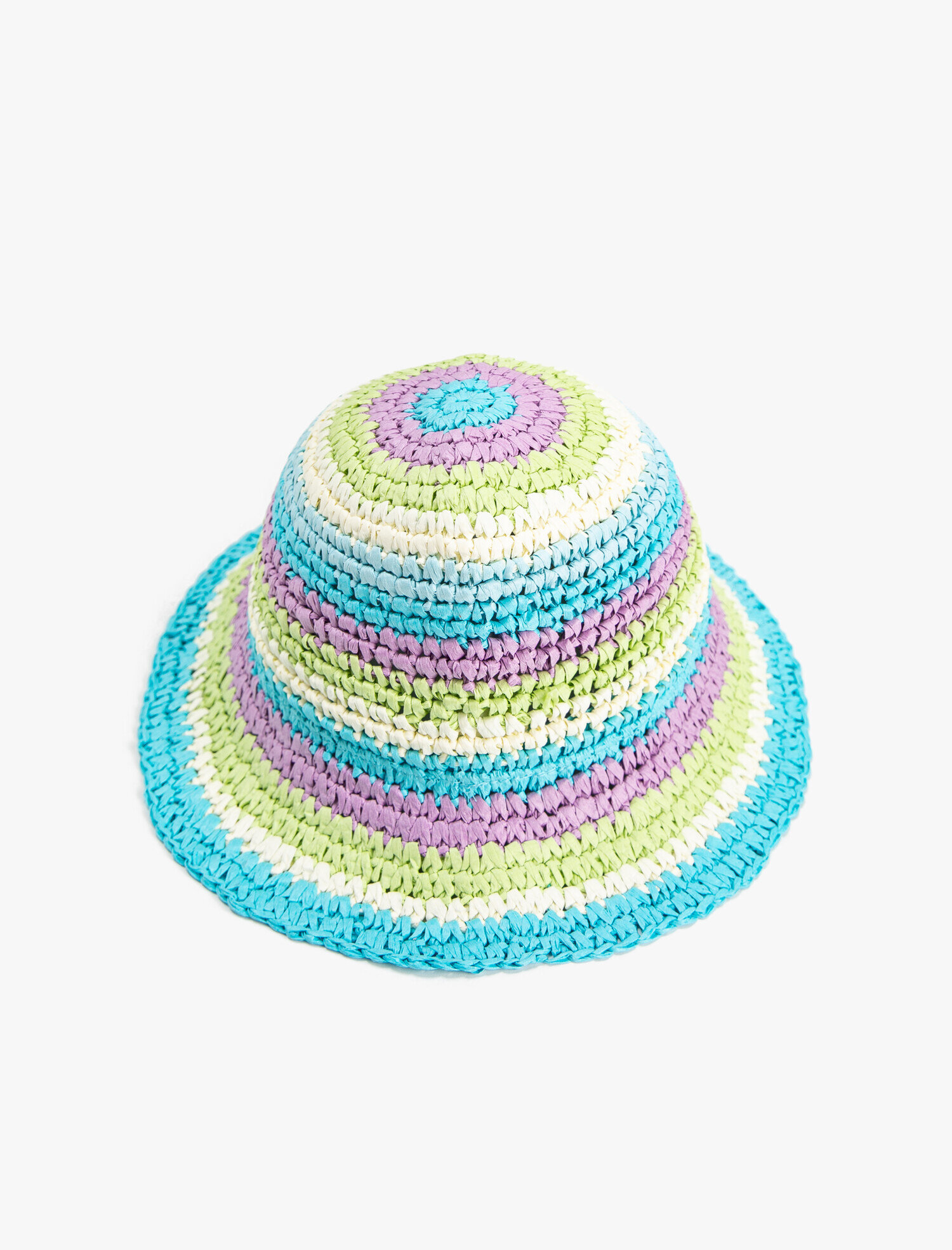  Kız Çocuk Fötr Hasır Şapka