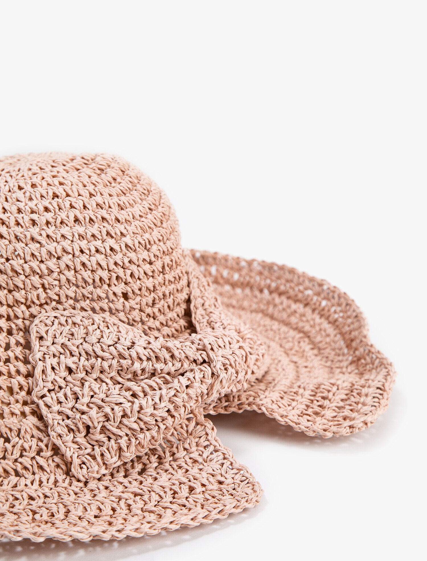  Kadın Fötr Hasır Şapka Fiyonk Detaylı