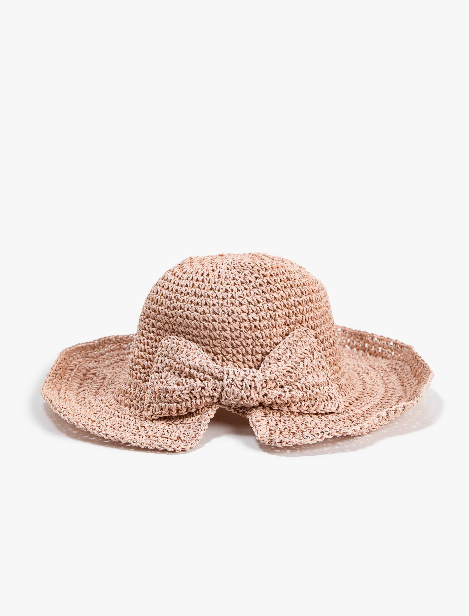  Kadın Fötr Hasır Şapka Fiyonk Detaylı