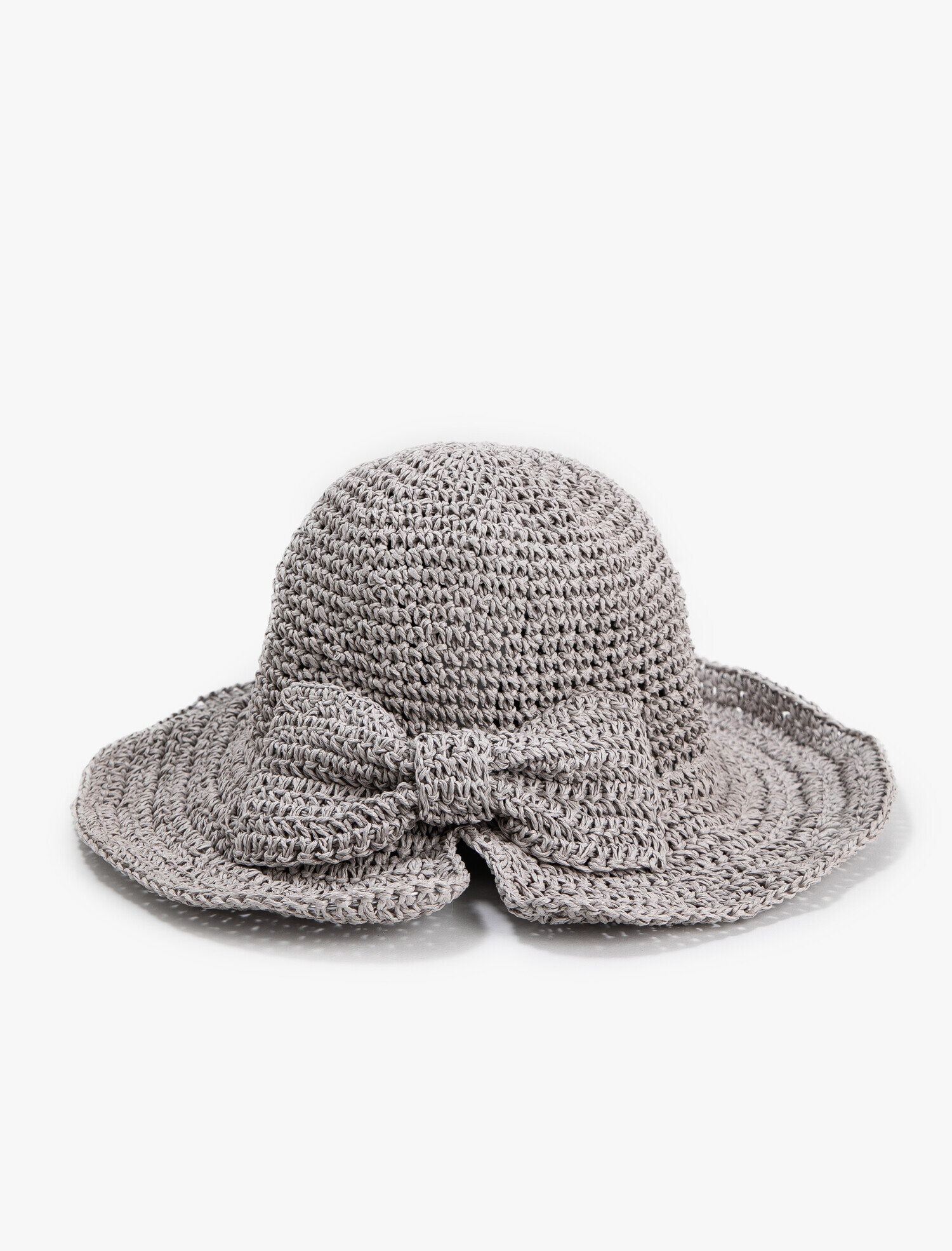  Kadın Fötr Hasır Şapka Fiyonk Detaylı