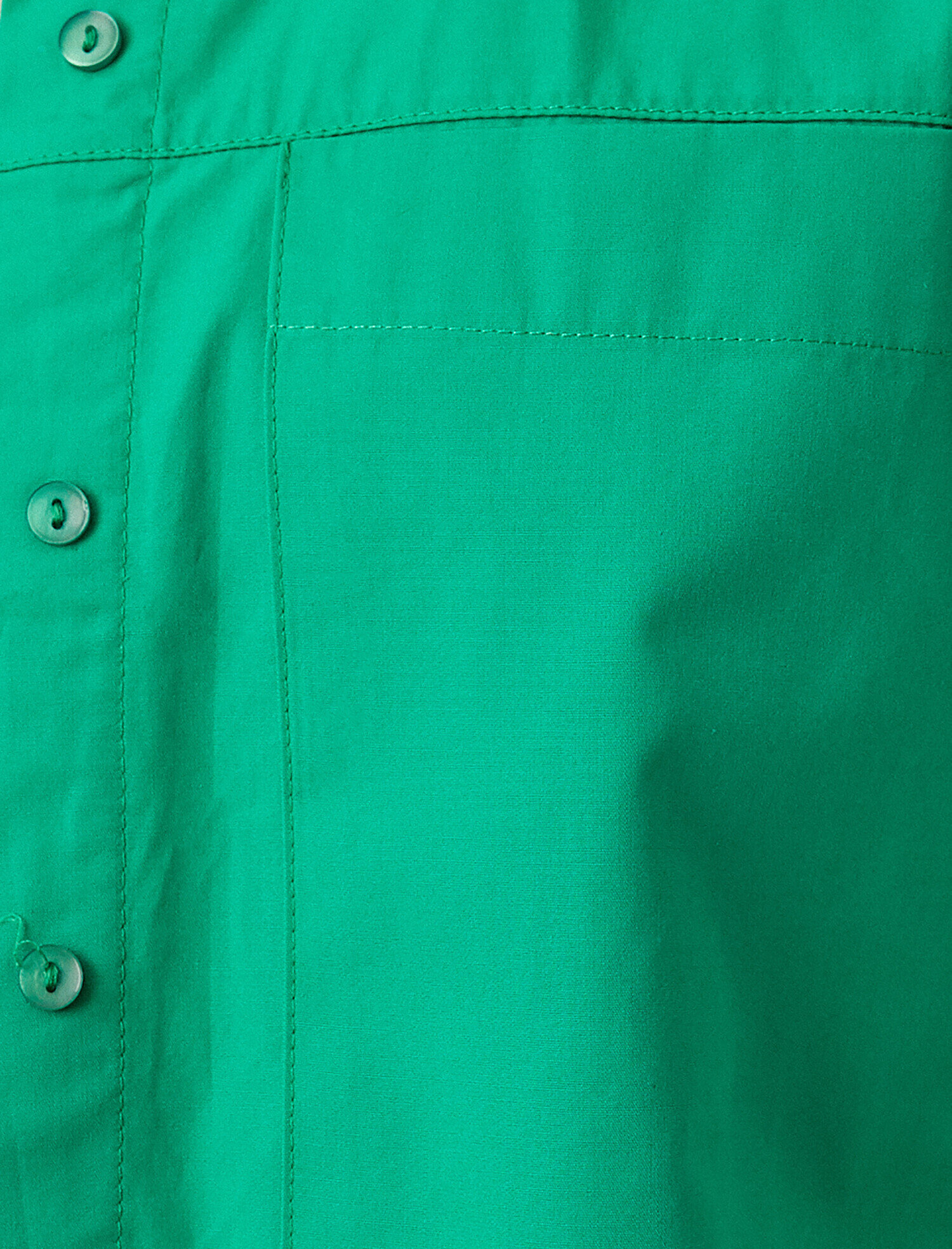   Oversize Crop Poplin Gömlek Kısa Kollu