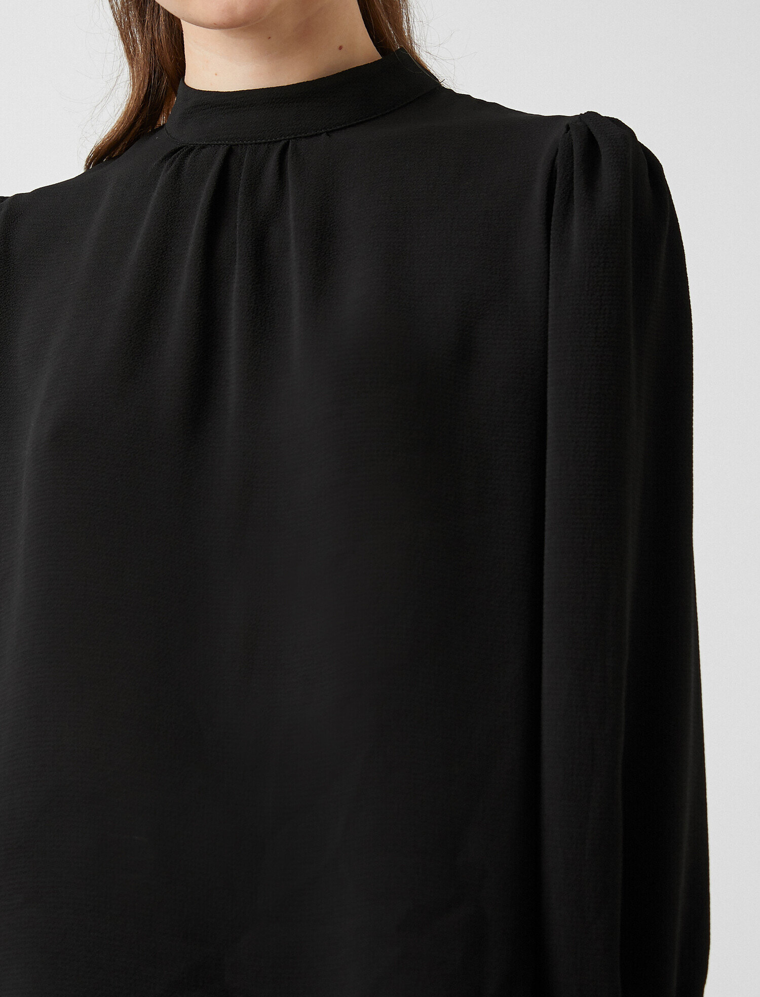   Uzun Balon Kollu Bluz