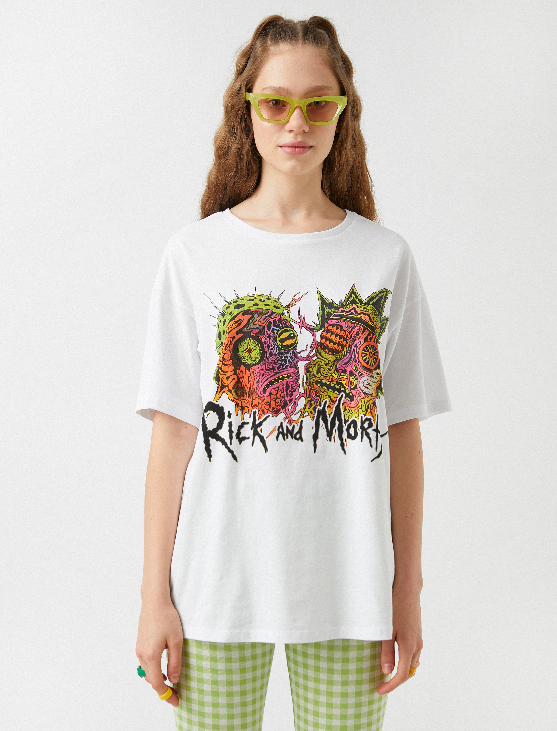 Koton Rick and Morty Lisanslı Baskılı Tişört. 3