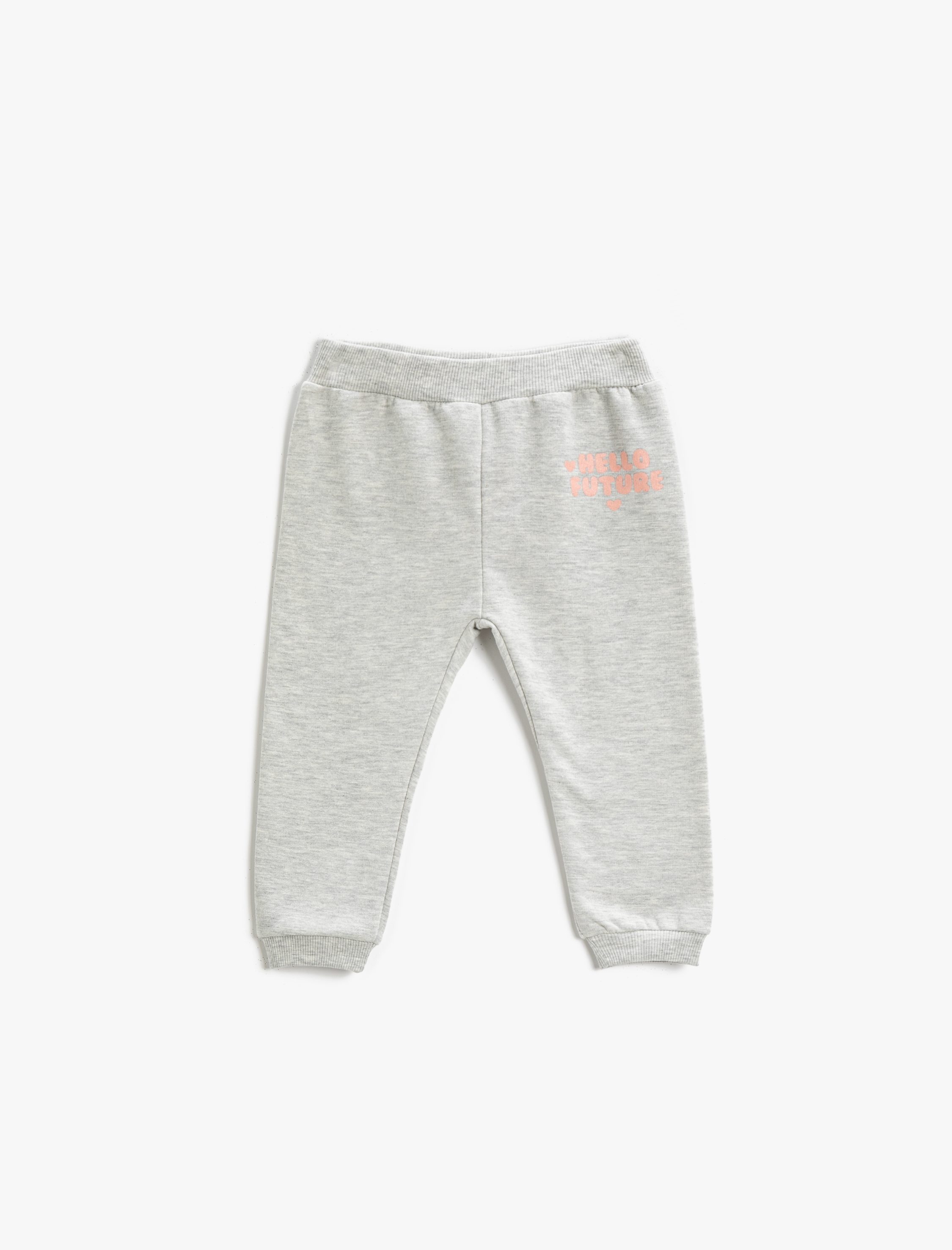  Kız Bebek Baskılı Jogger Eşofman Altı Beli Lastikli