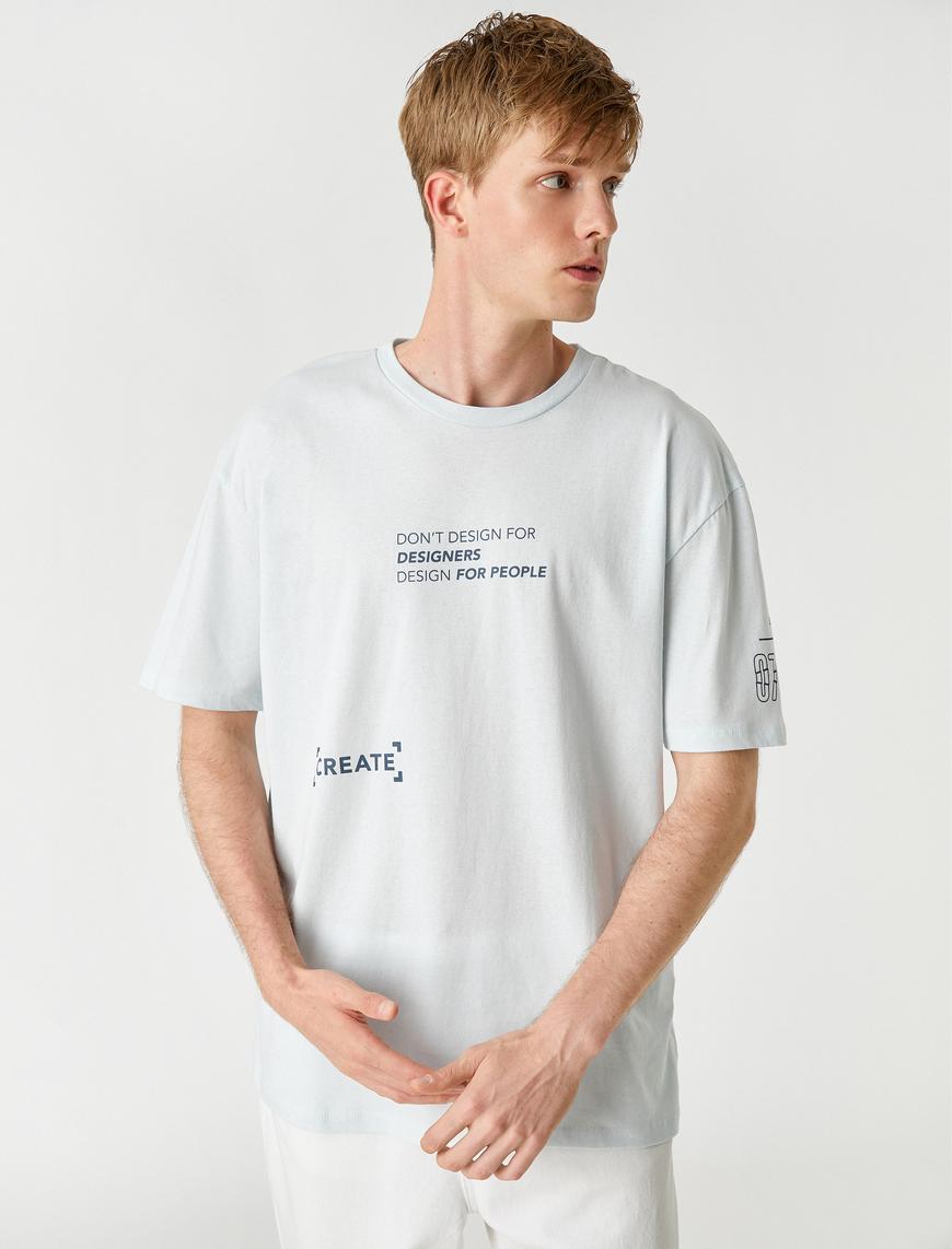   Oversize Baskılı Tişört