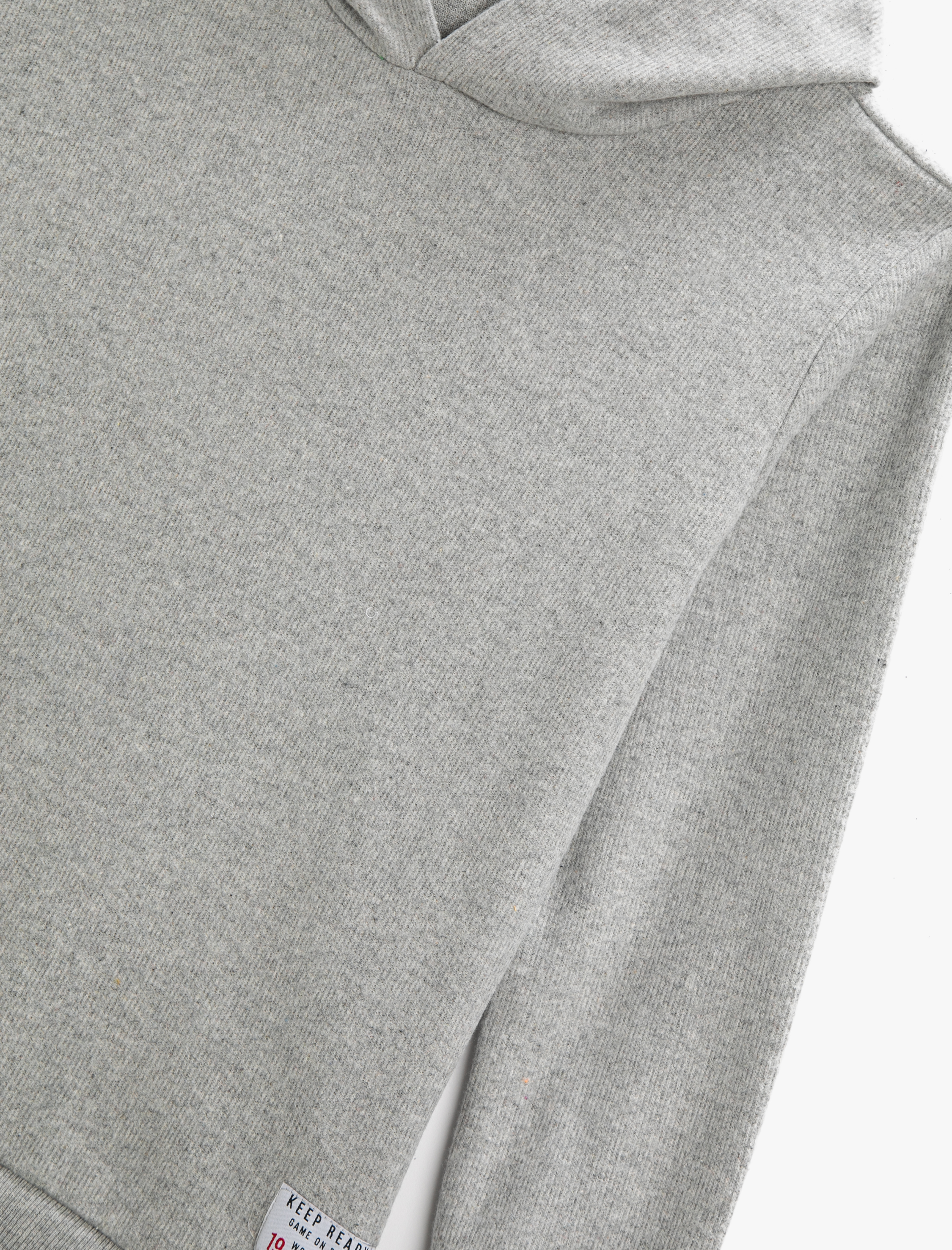  Erkek Çocuk Basic Kapüşonlu Sweatshirt Dokulu