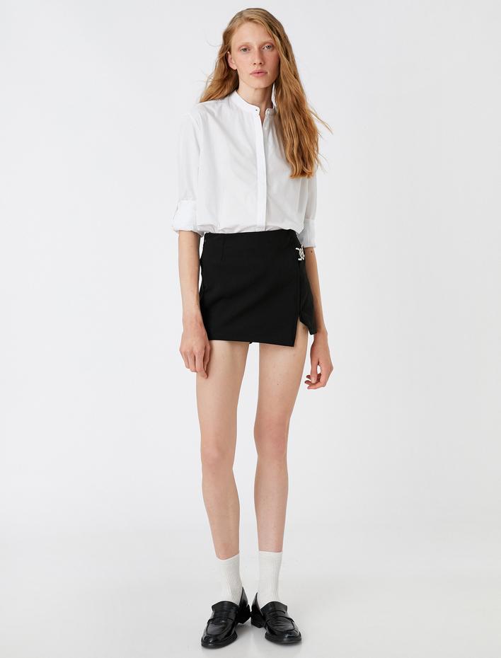  Hakim Yaka Gömlek Kolları Katlamalı