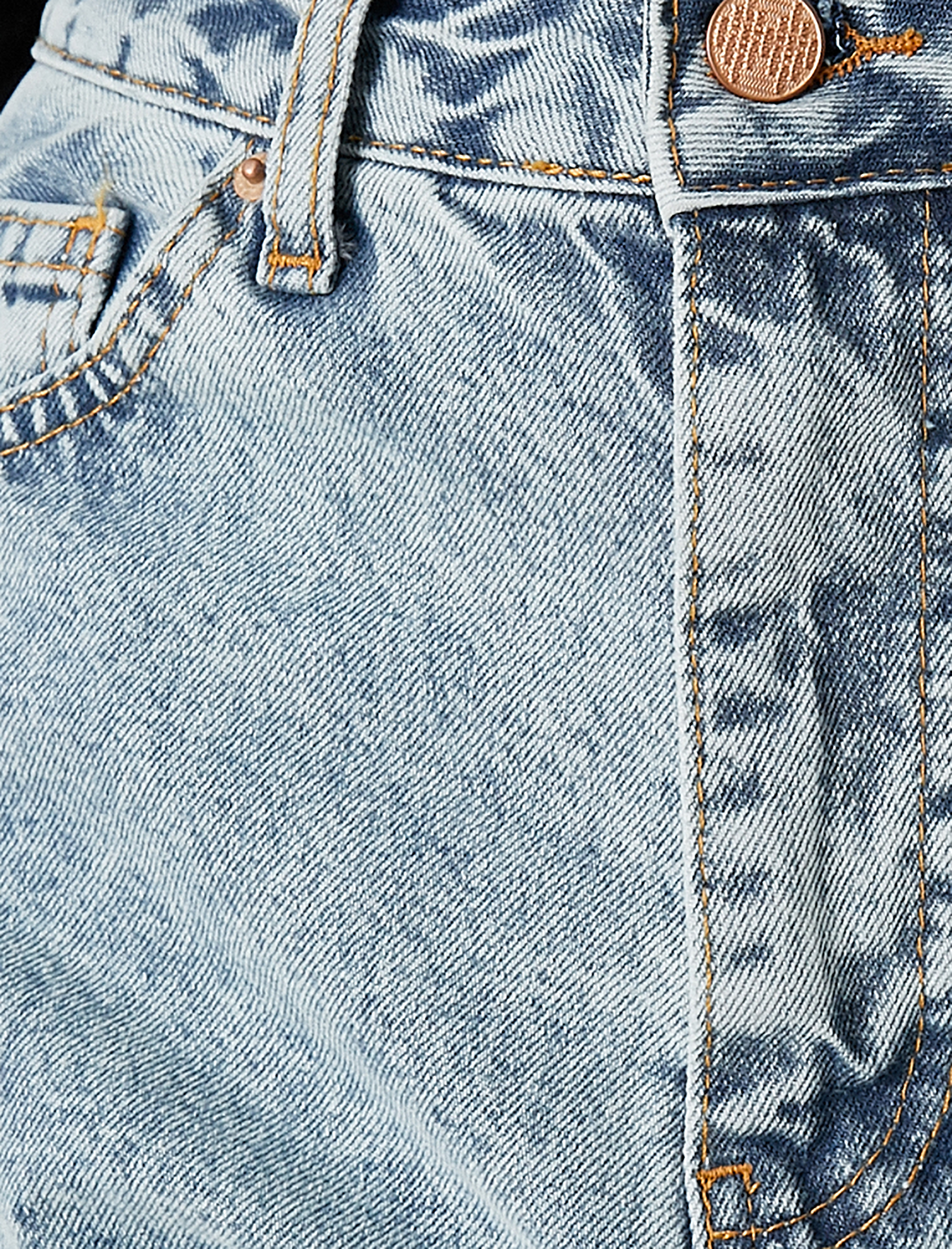   Kot Pantolon Normal Kesim Yüksek Bel Düz Paça - Eve Jean