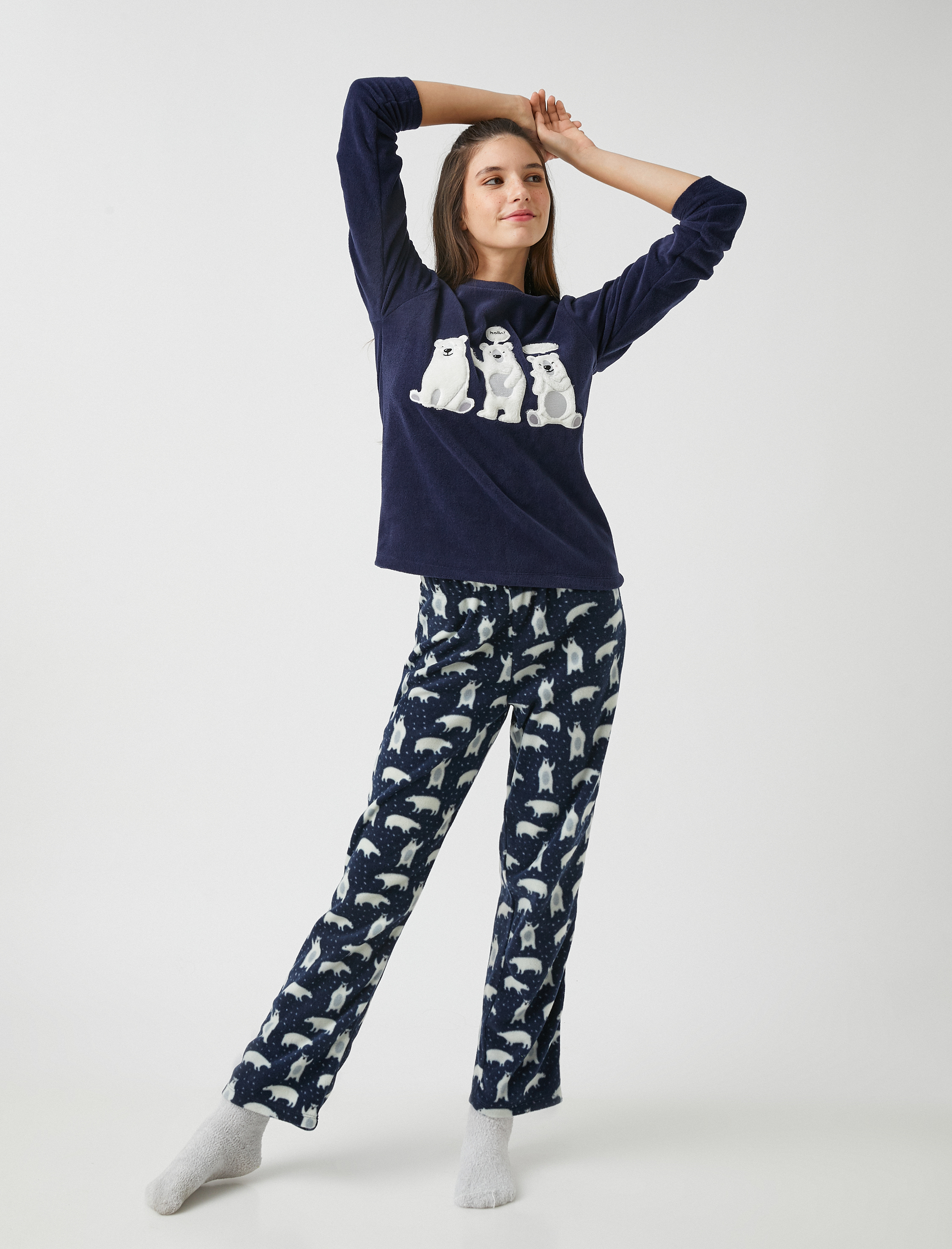   Polar Pijama Takımı Nakışlı