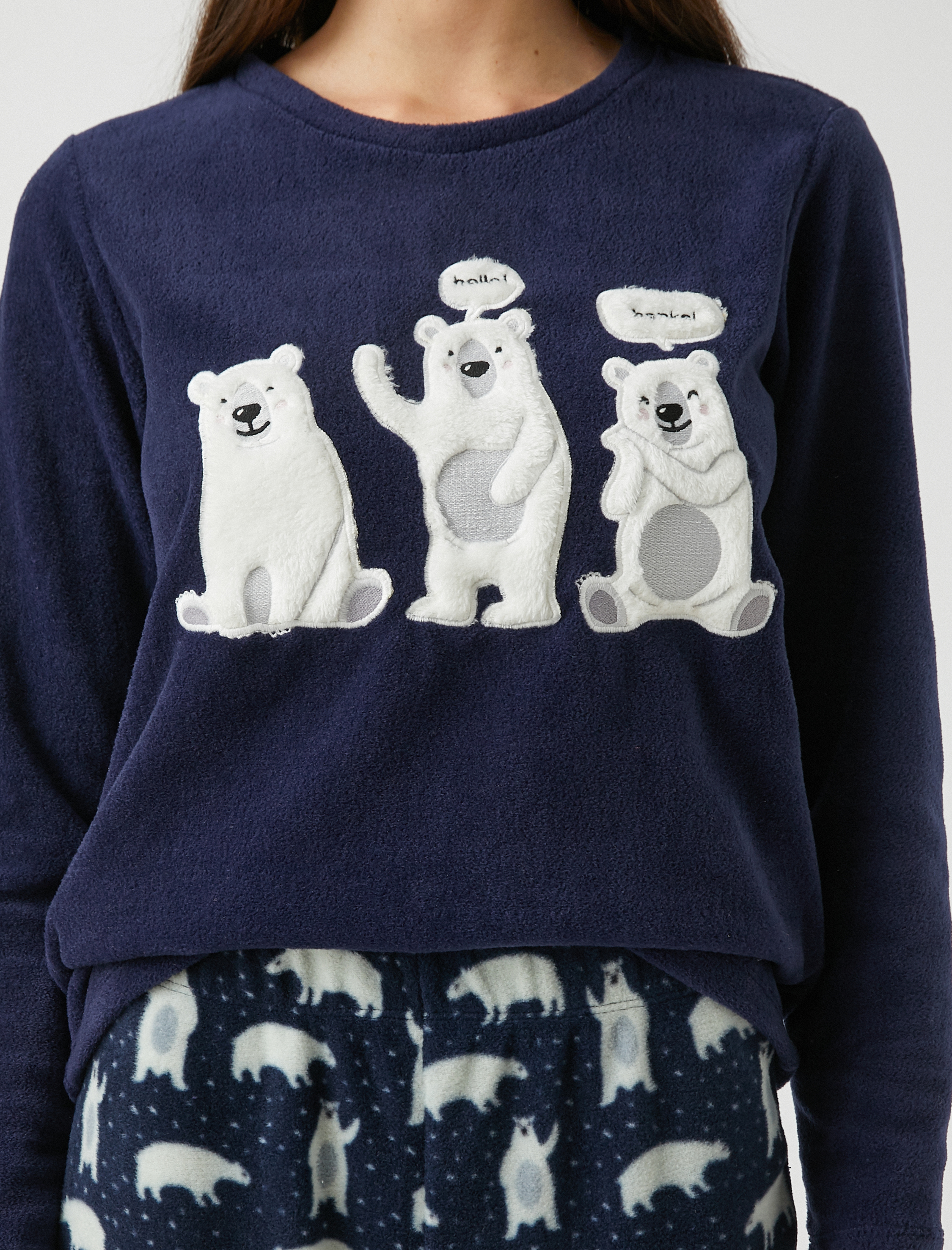   Polar Pijama Takımı Nakışlı