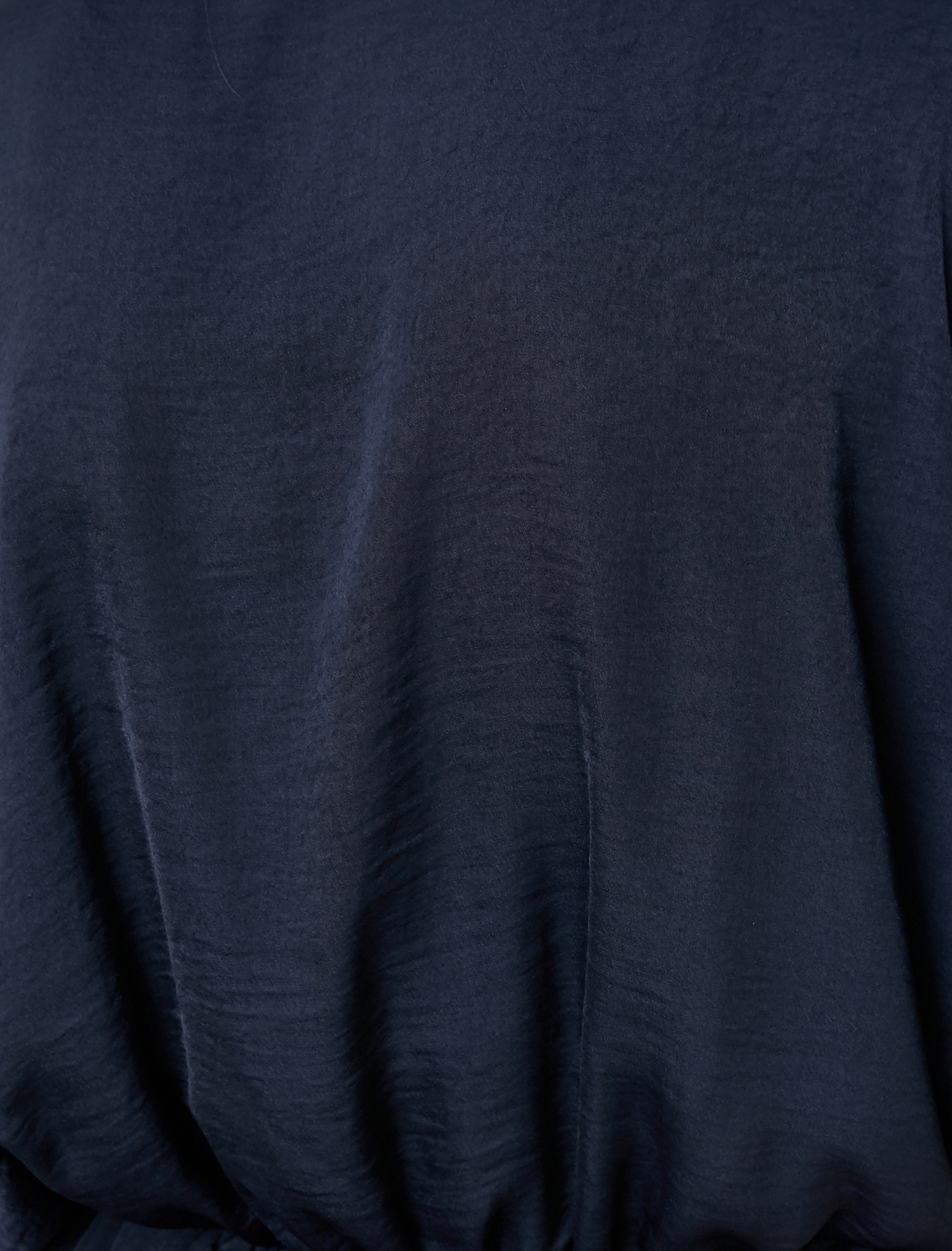   Mini Elbise V Yaka Kısa Kollu Saten Görünümlü