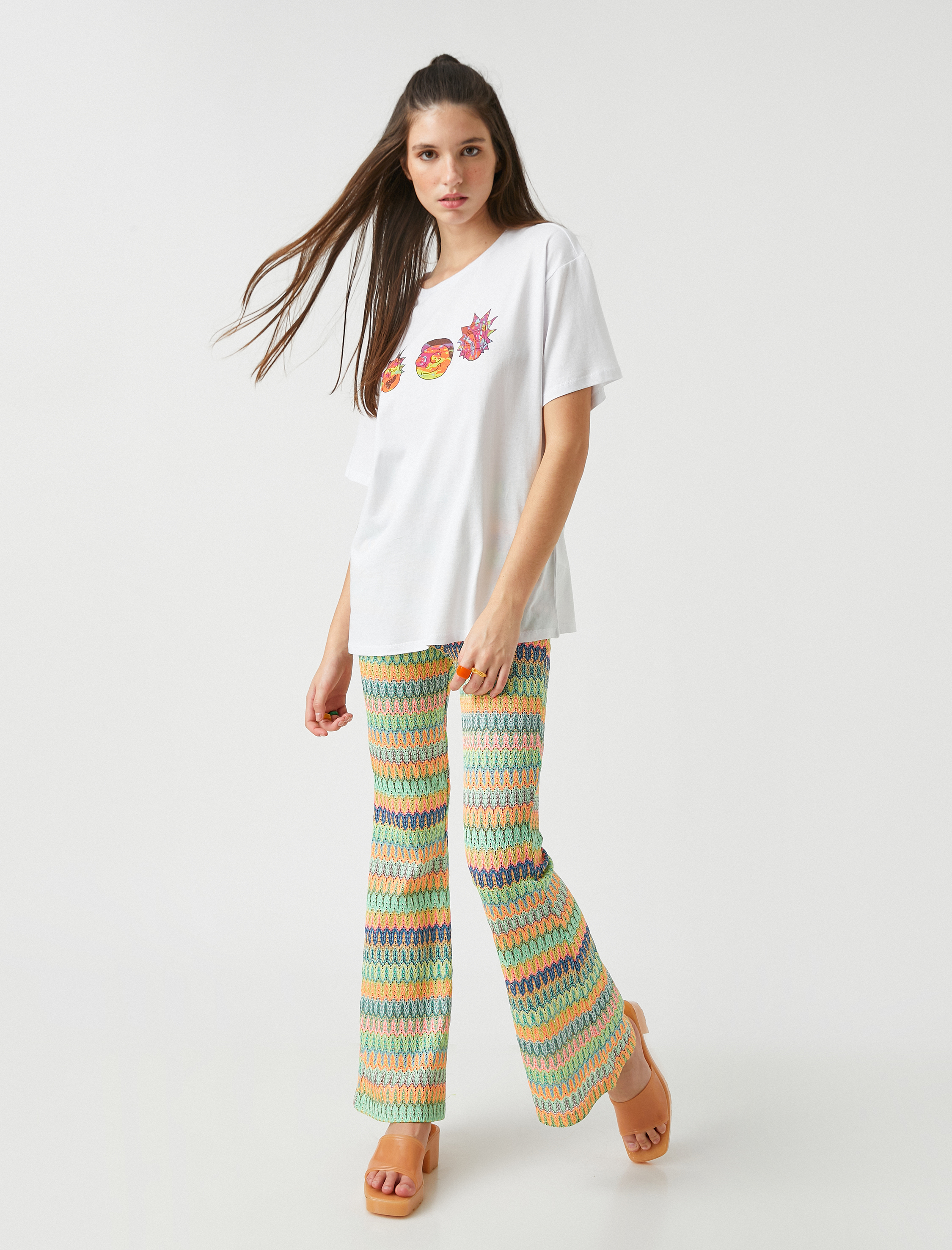   Rick and Morty Lisanslı Baskılı Tişört