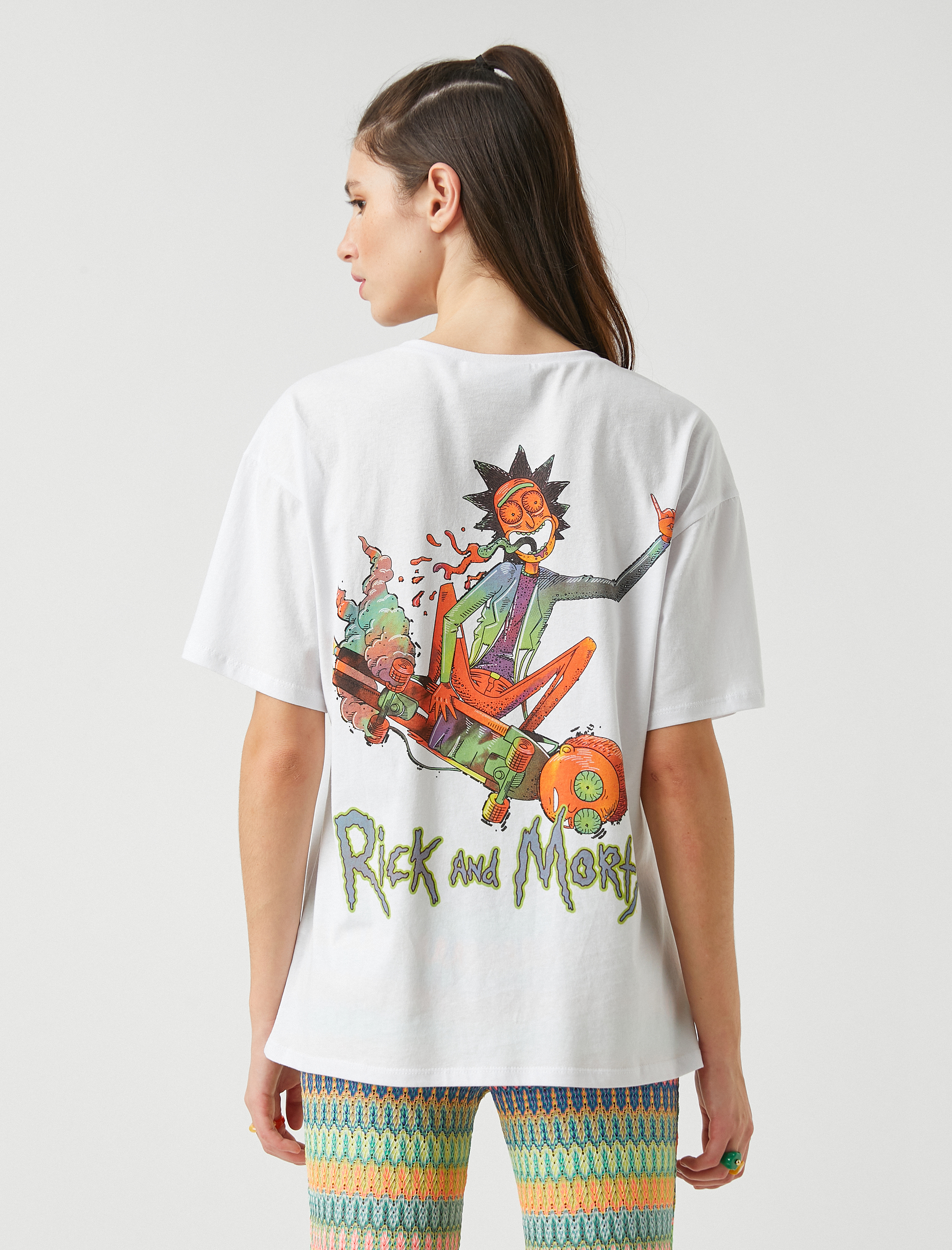   Rick and Morty Lisanslı Baskılı Tişört