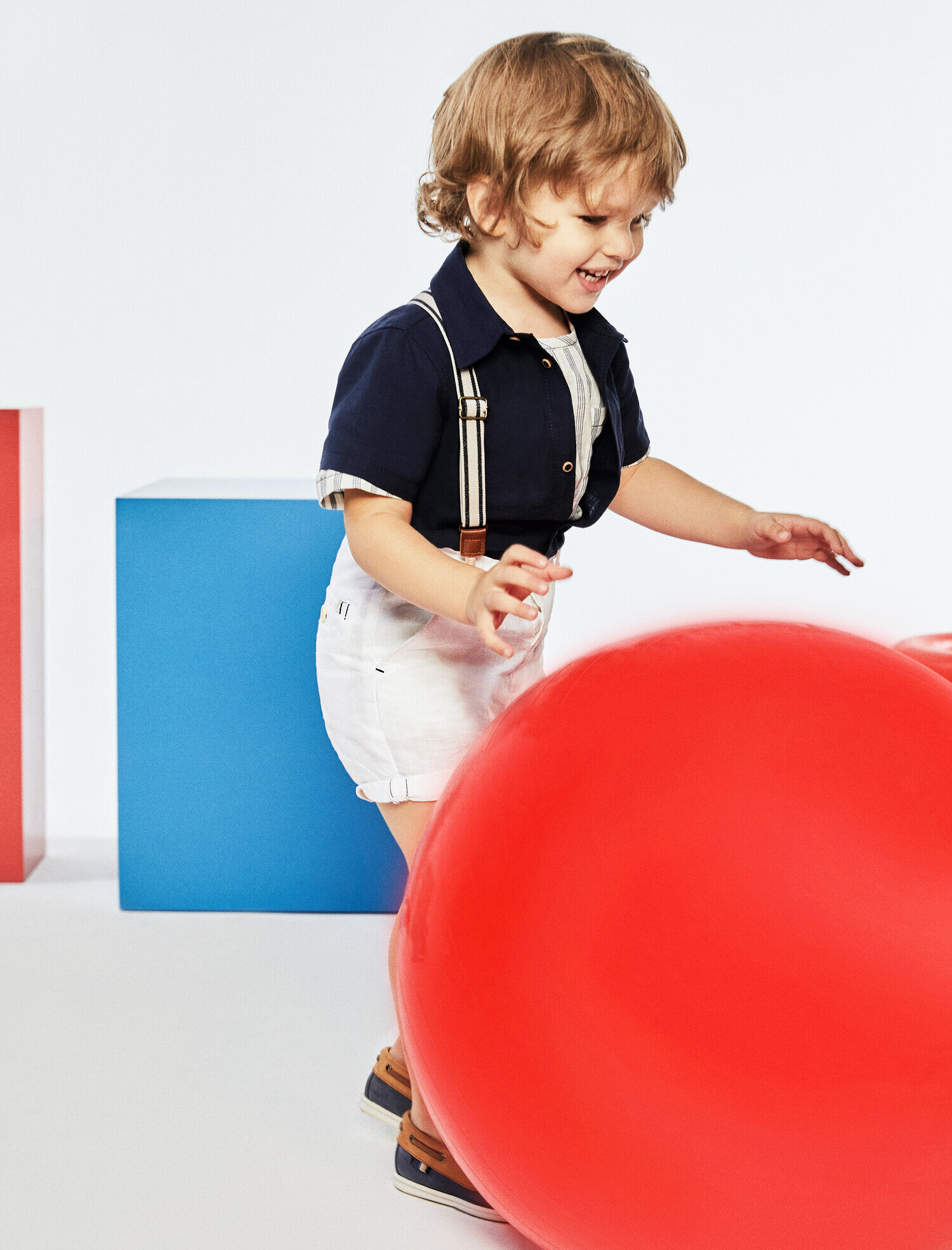  Erkek Bebek Kısa Kollu Gömlek Klasik Pamuklu Cepli