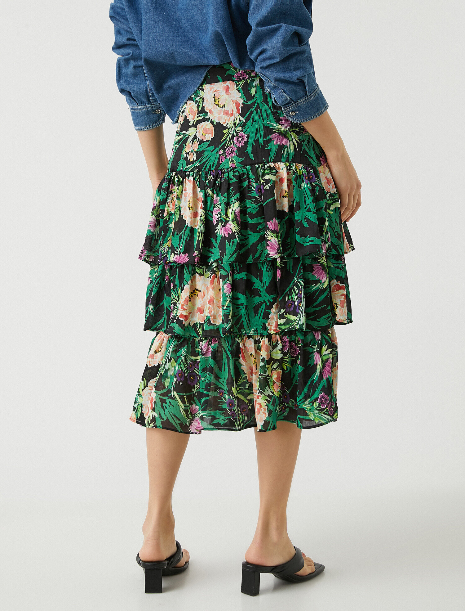   Çiçek Desenli Etek